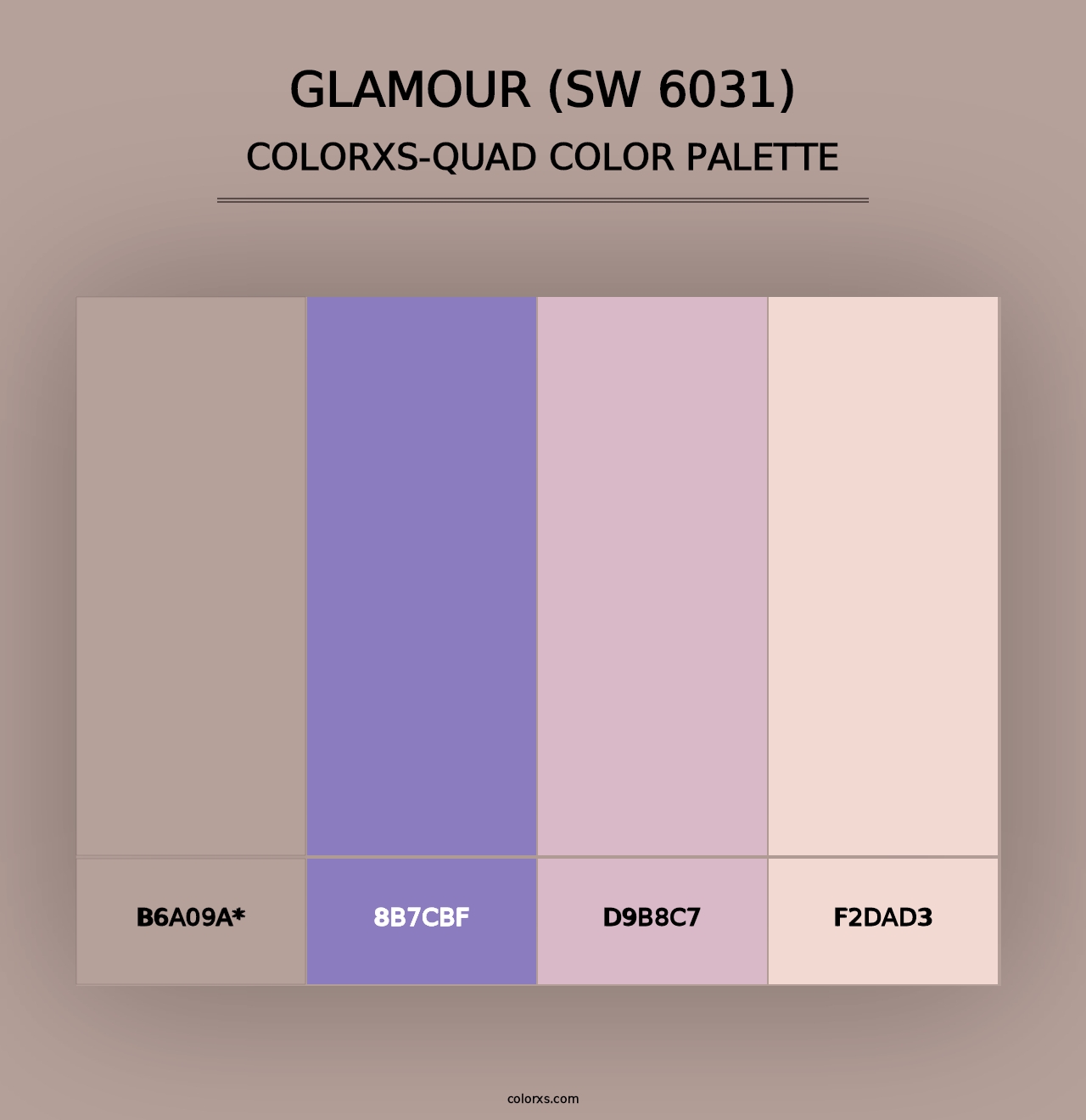 Glamour (SW 6031) - Colorxs Quad Palette