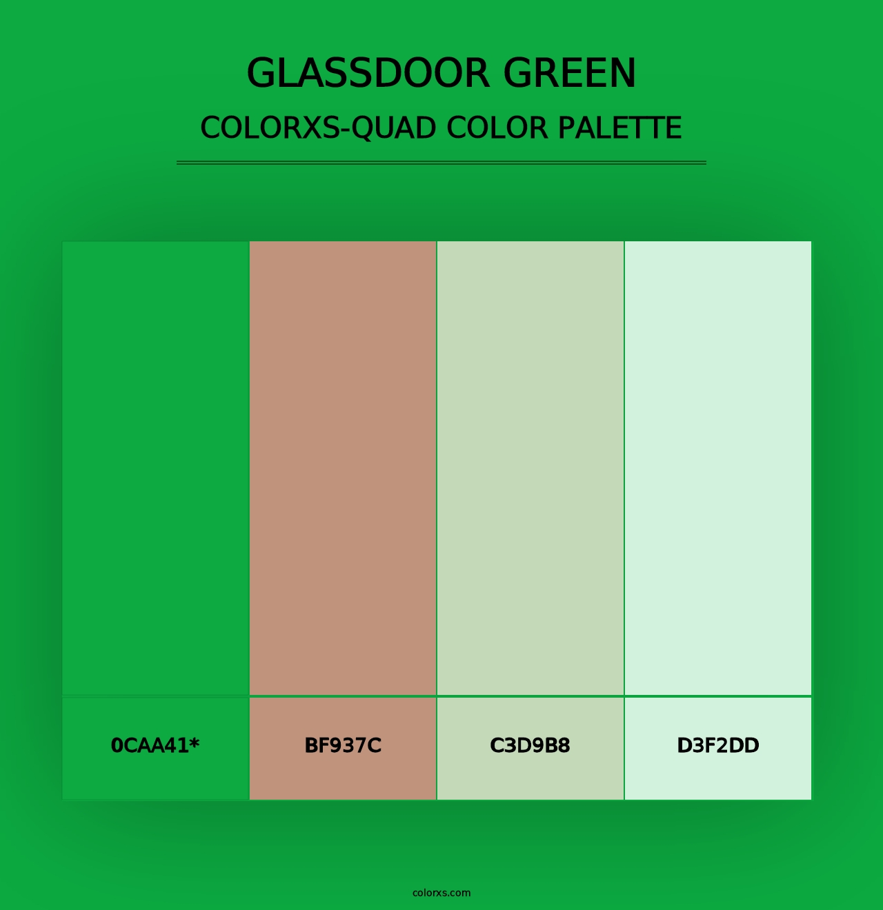 Glassdoor Green - Colorxs Quad Palette