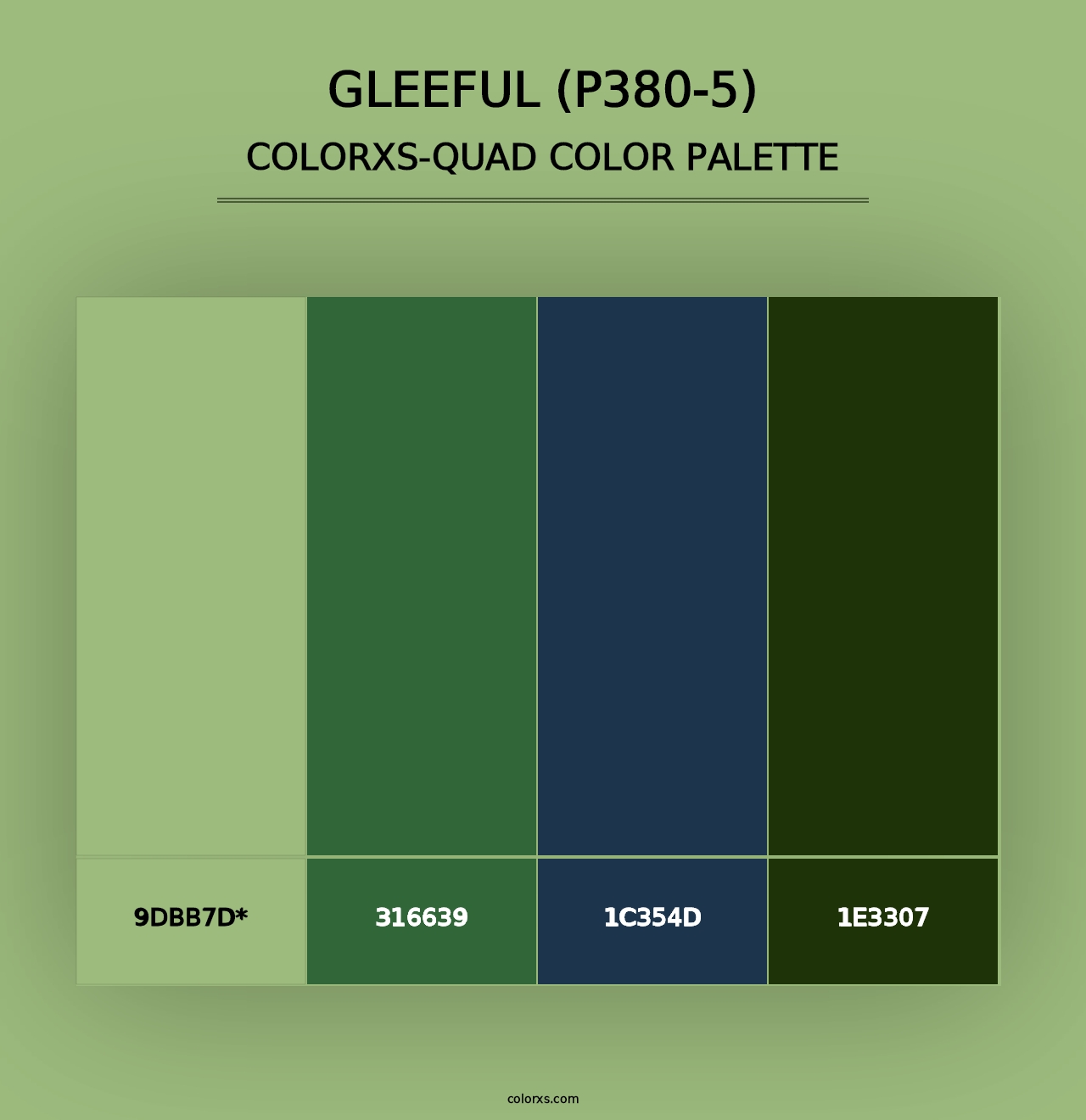 Gleeful (P380-5) - Colorxs Quad Palette