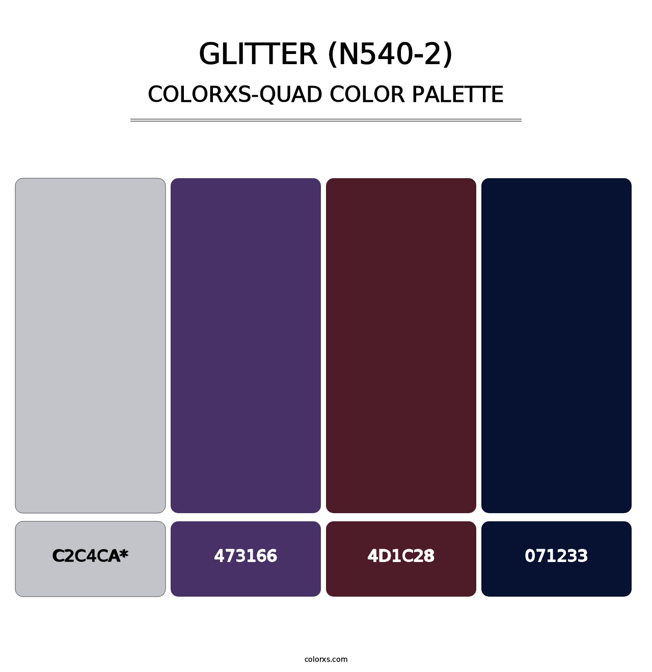 Glitter (N540-2) - Colorxs Quad Palette