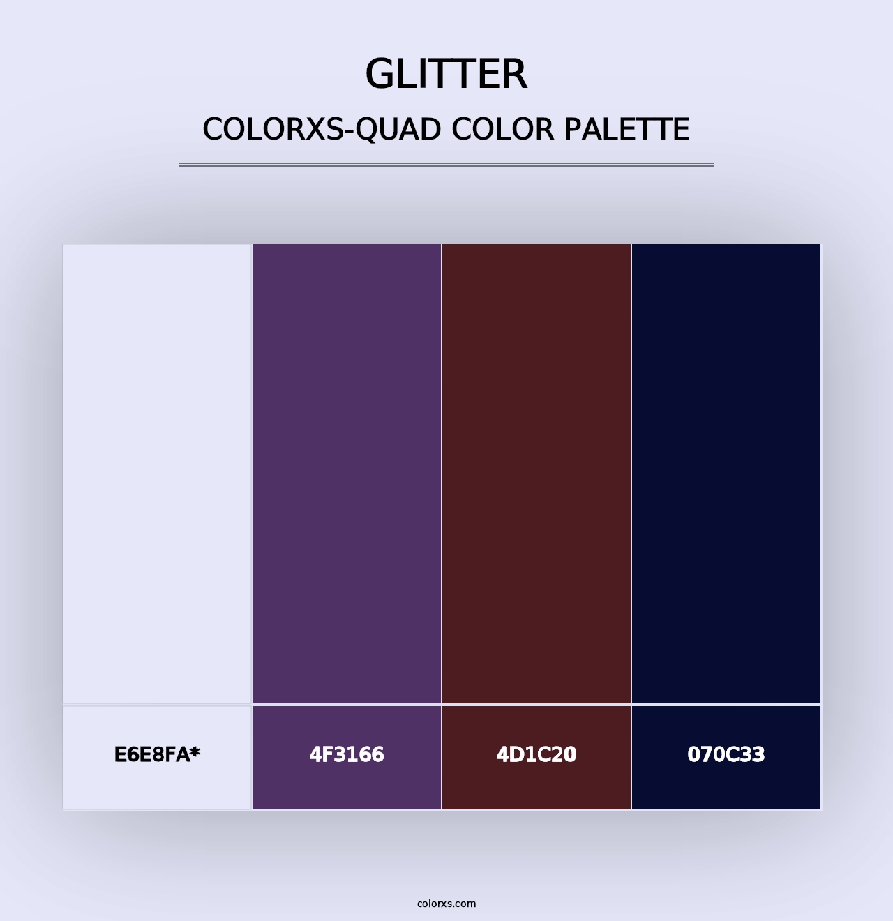 Glitter - Colorxs Quad Palette