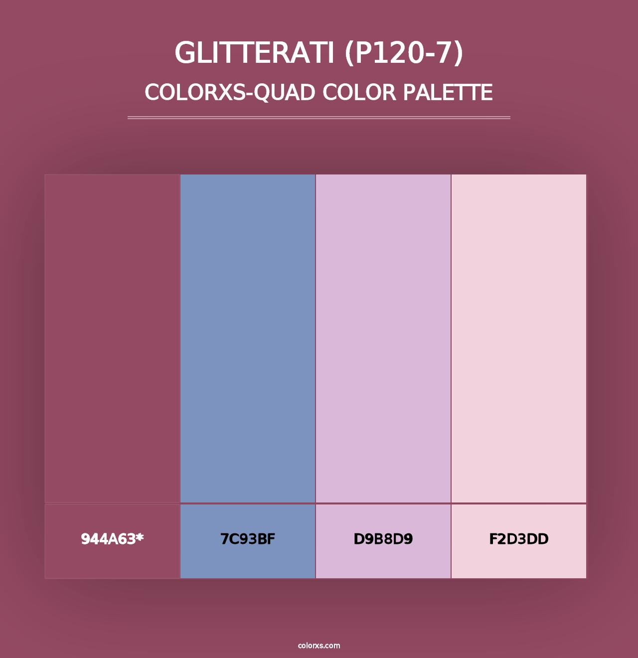 Glitterati (P120-7) - Colorxs Quad Palette