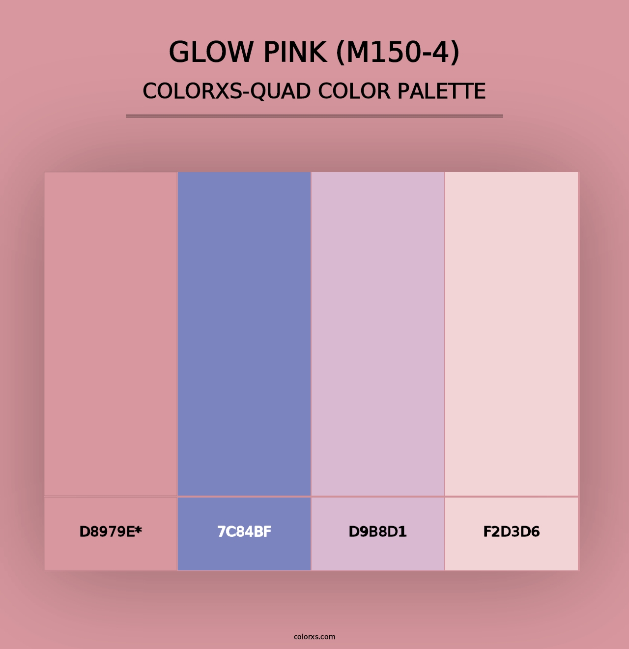 Glow Pink (M150-4) - Colorxs Quad Palette