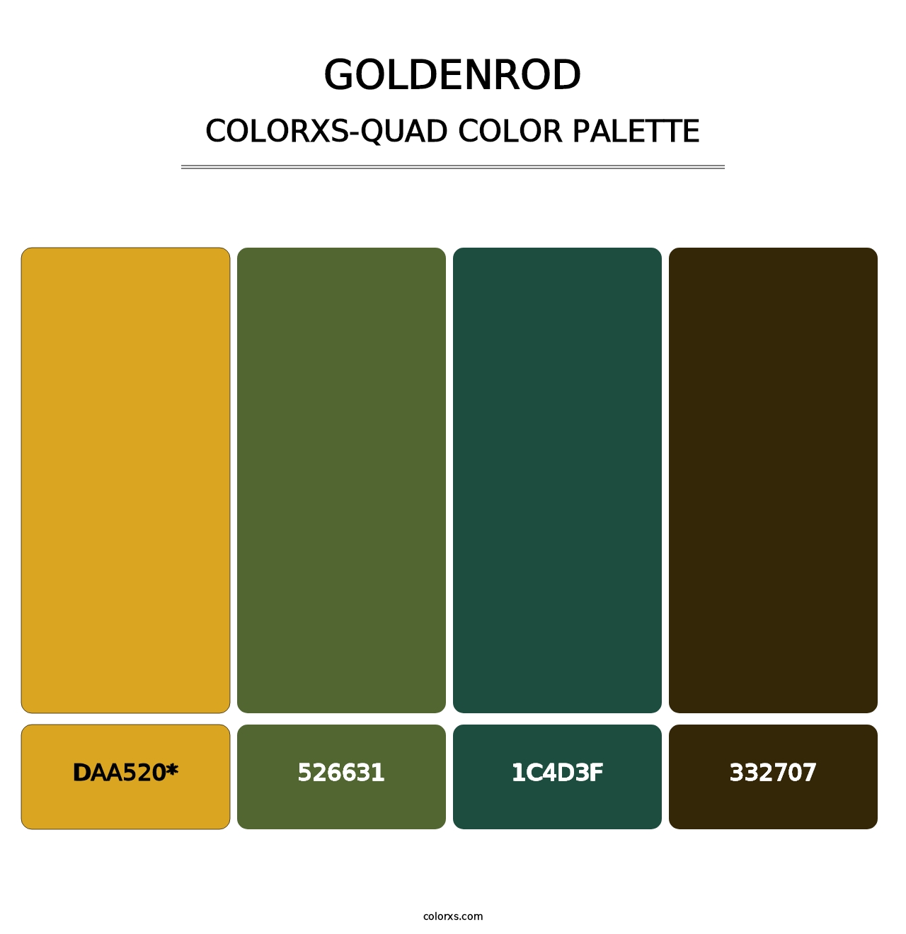 Goldenrod - Colorxs Quad Palette