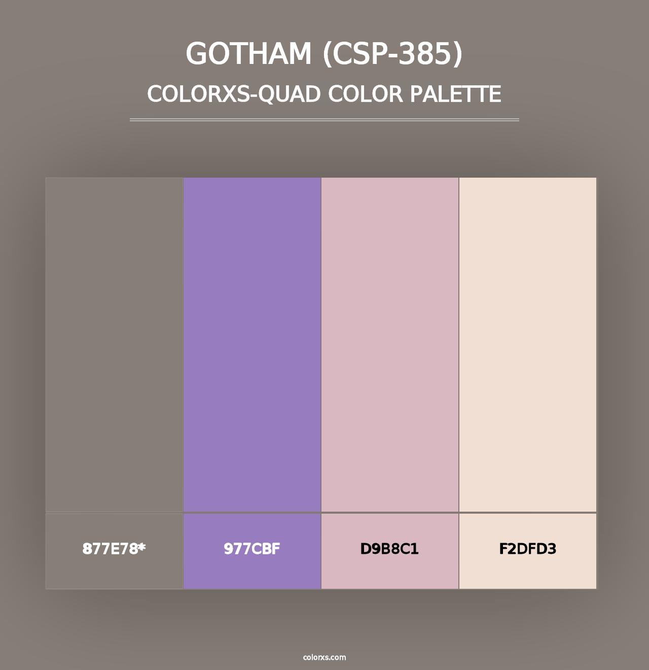 Gotham (CSP-385) - Colorxs Quad Palette