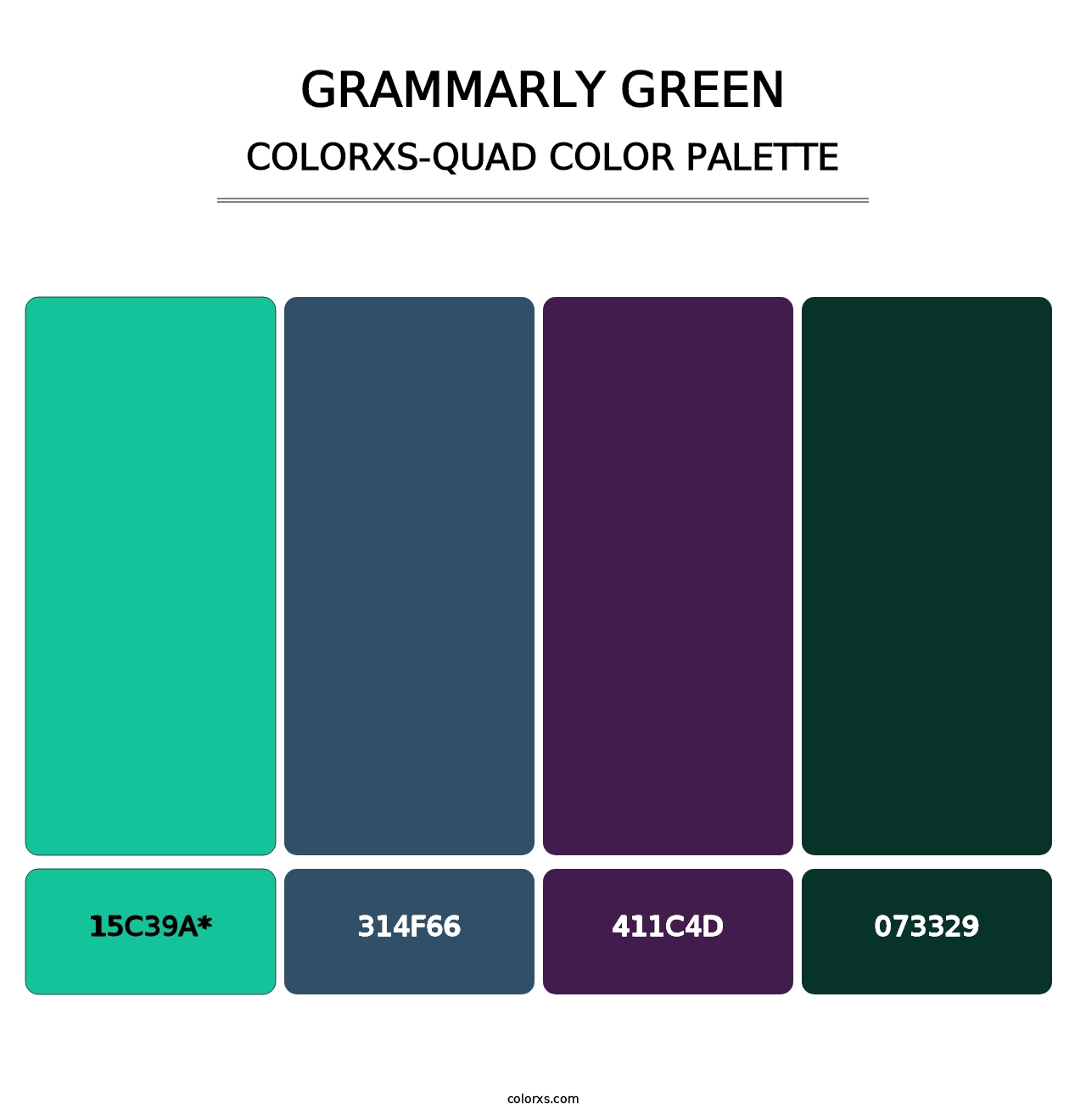 Grammarly Green - Colorxs Quad Palette