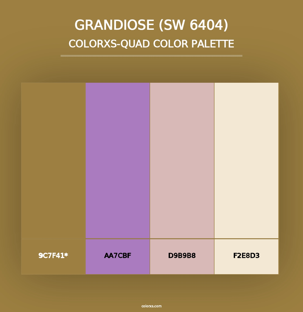 Grandiose (SW 6404) - Colorxs Quad Palette