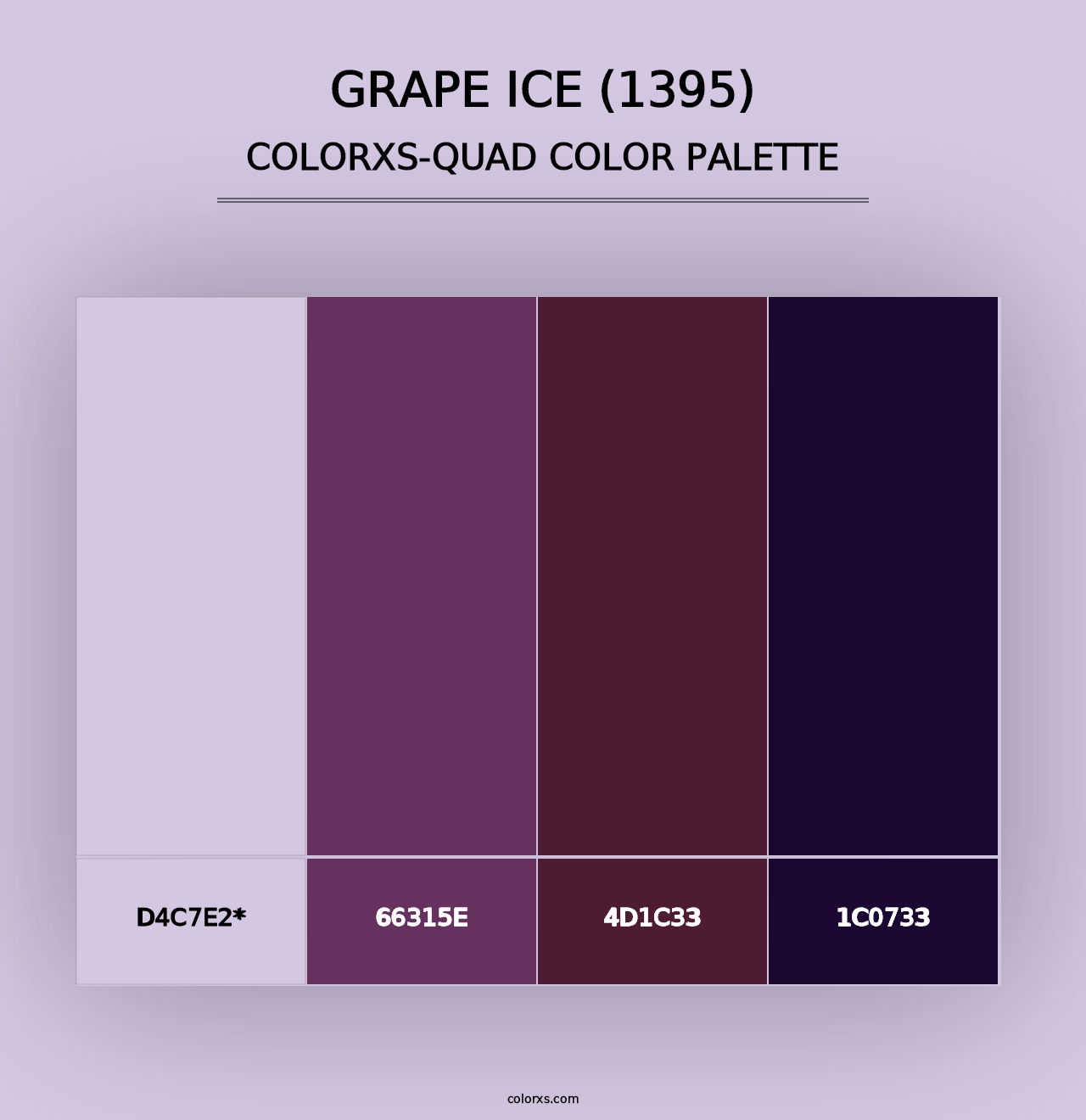 Grape Ice (1395) - Colorxs Quad Palette