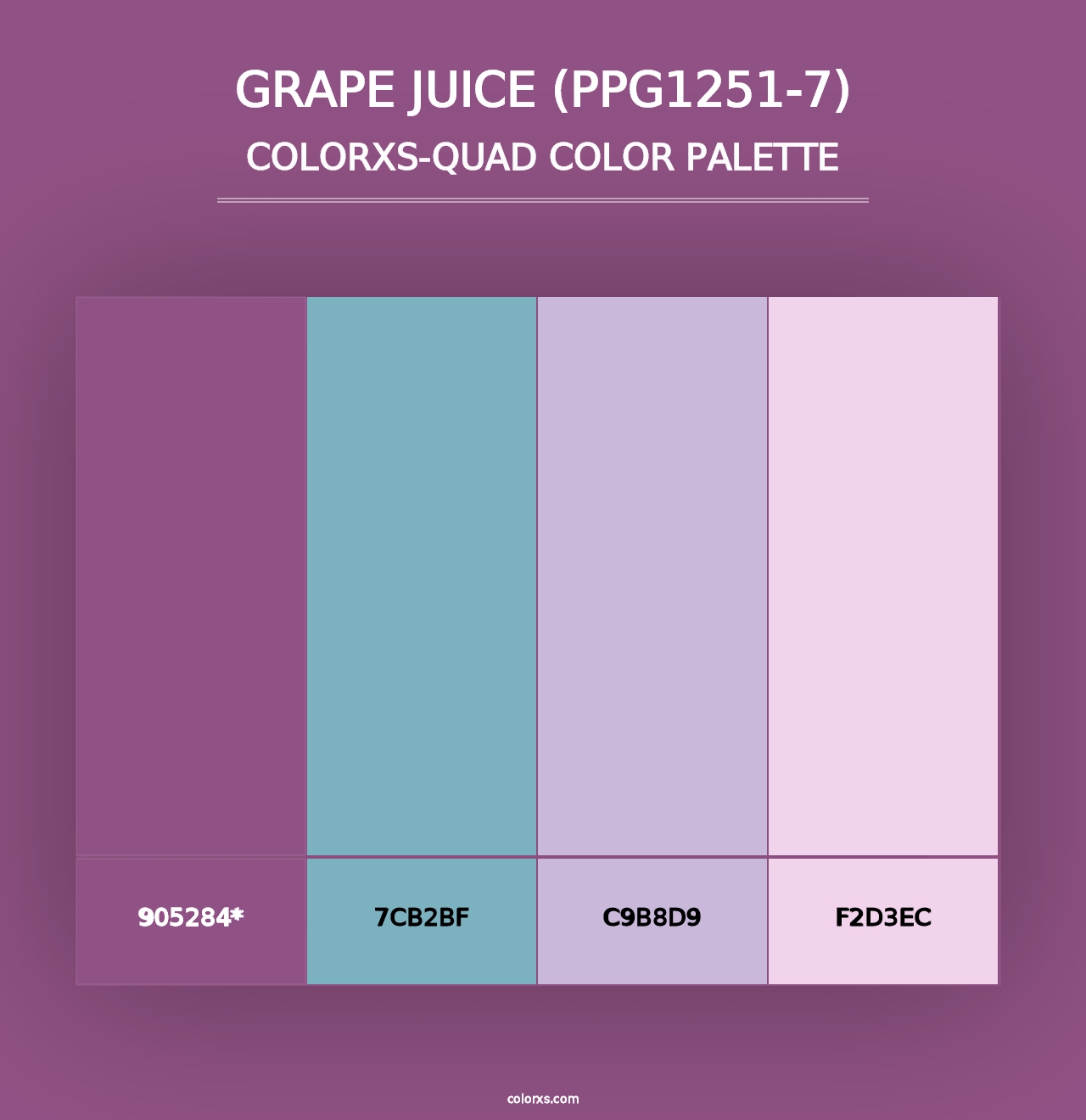 Grape Juice (PPG1251-7) - Colorxs Quad Palette