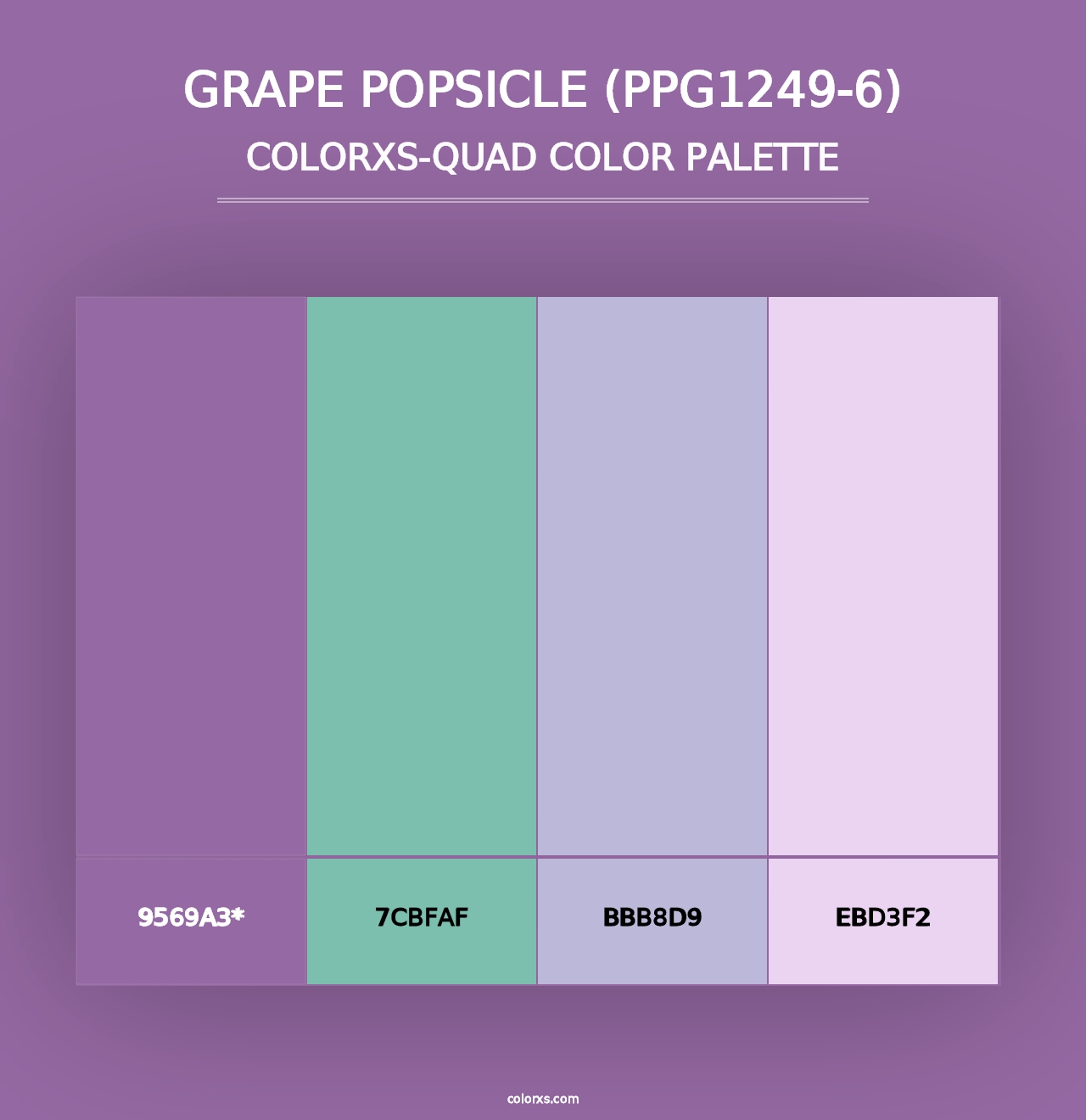 Grape Popsicle (PPG1249-6) - Colorxs Quad Palette