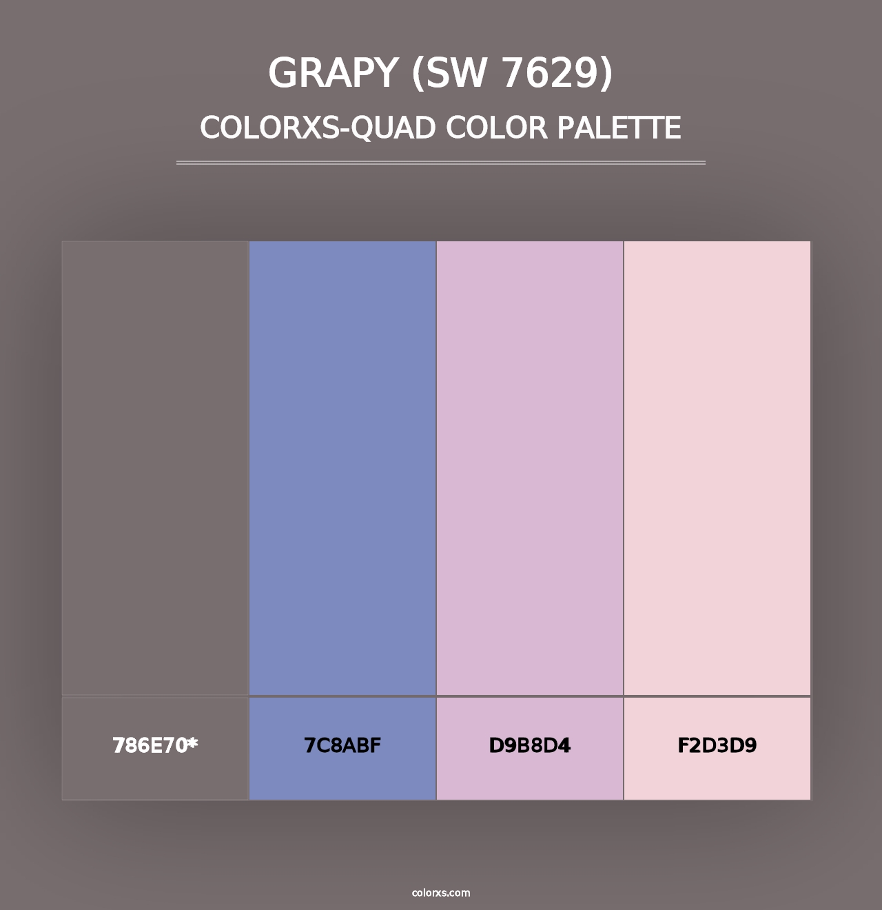 Grapy (SW 7629) - Colorxs Quad Palette