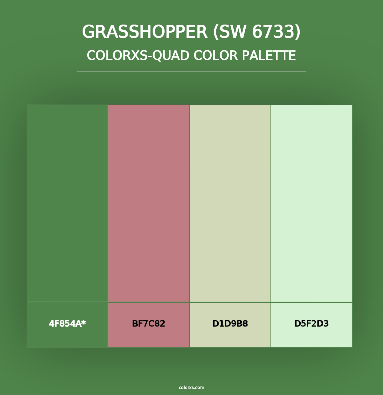 Grasshopper (SW 6733) - Colorxs Quad Palette