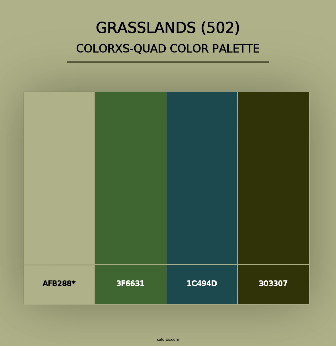 Grasslands (502) - Colorxs Quad Palette