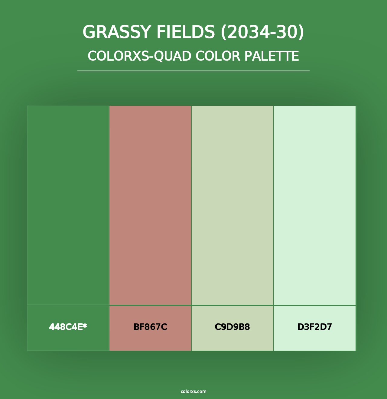 Grassy Fields (2034-30) - Colorxs Quad Palette