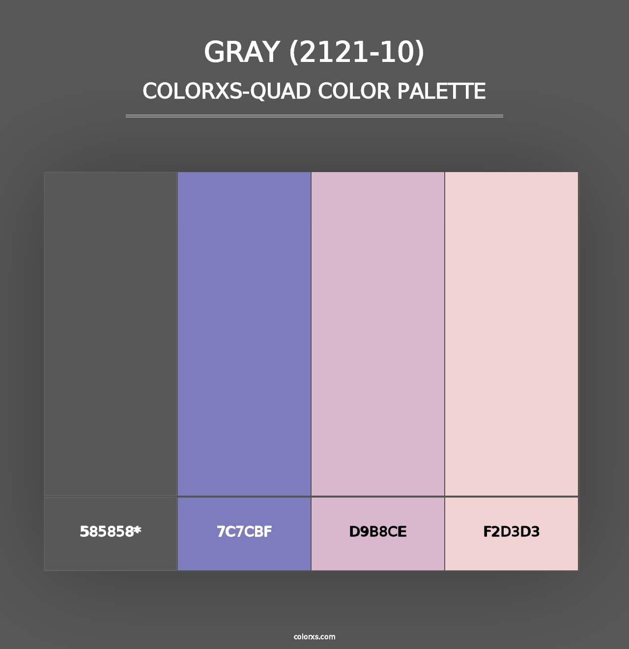 Gray (2121-10) - Colorxs Quad Palette