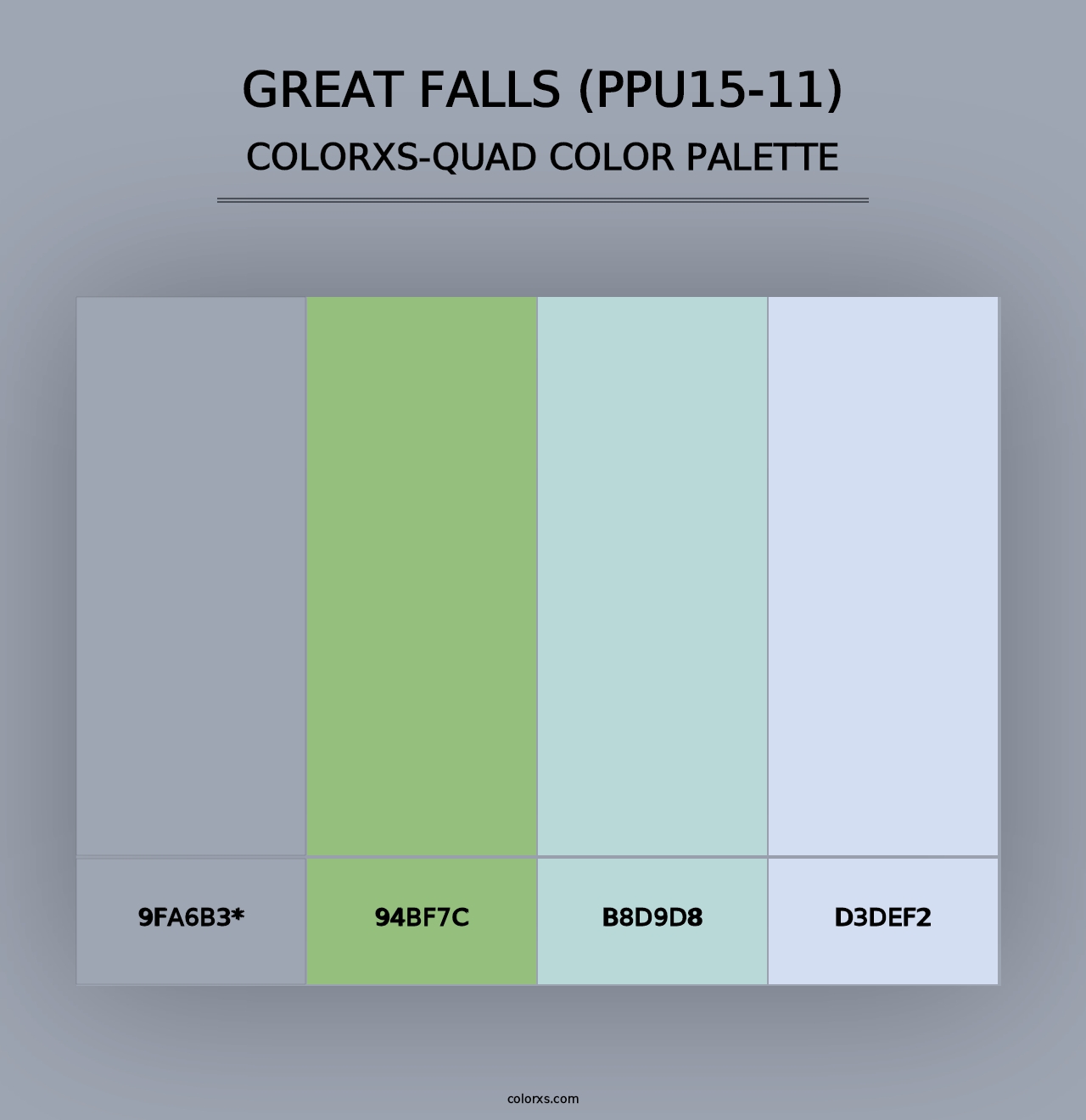 Great Falls (PPU15-11) - Colorxs Quad Palette