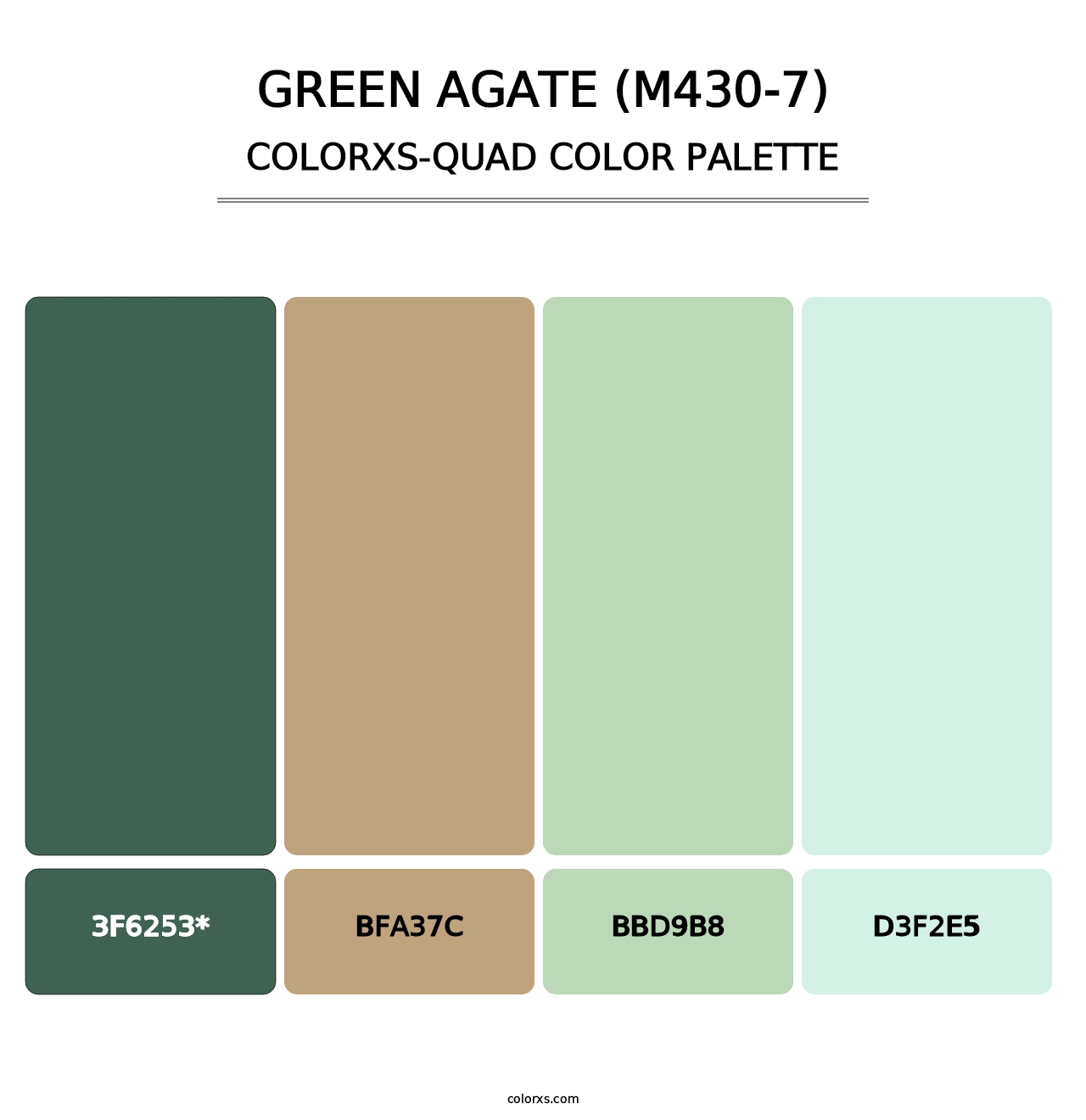 Green Agate (M430-7) - Colorxs Quad Palette