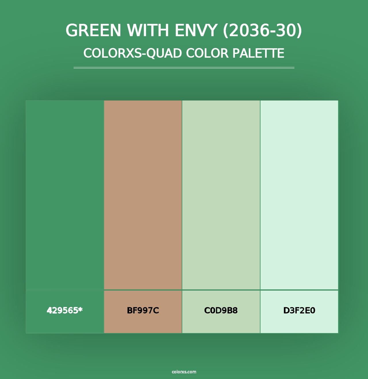 Green with Envy (2036-30) - Colorxs Quad Palette