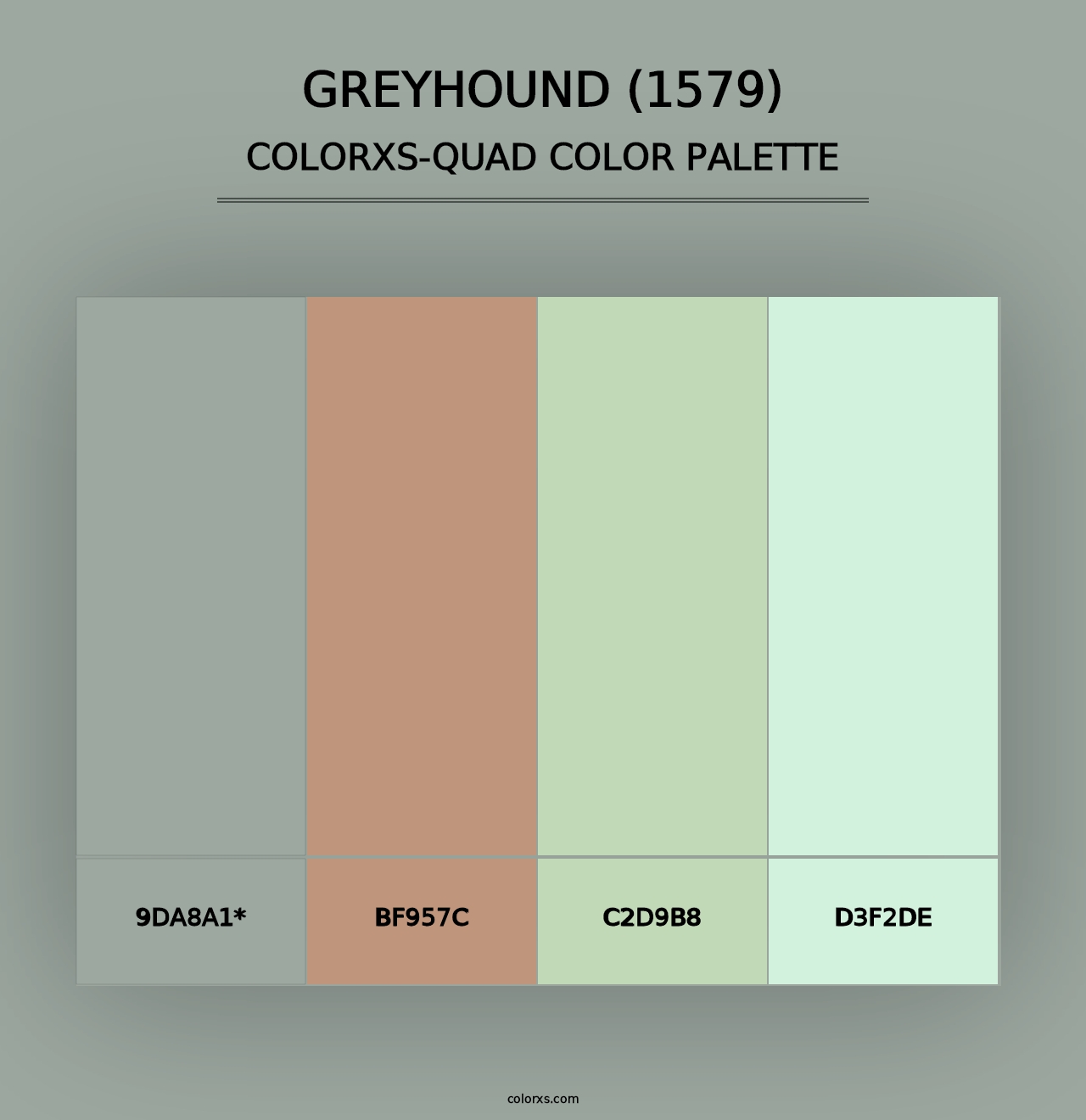 Greyhound (1579) - Colorxs Quad Palette