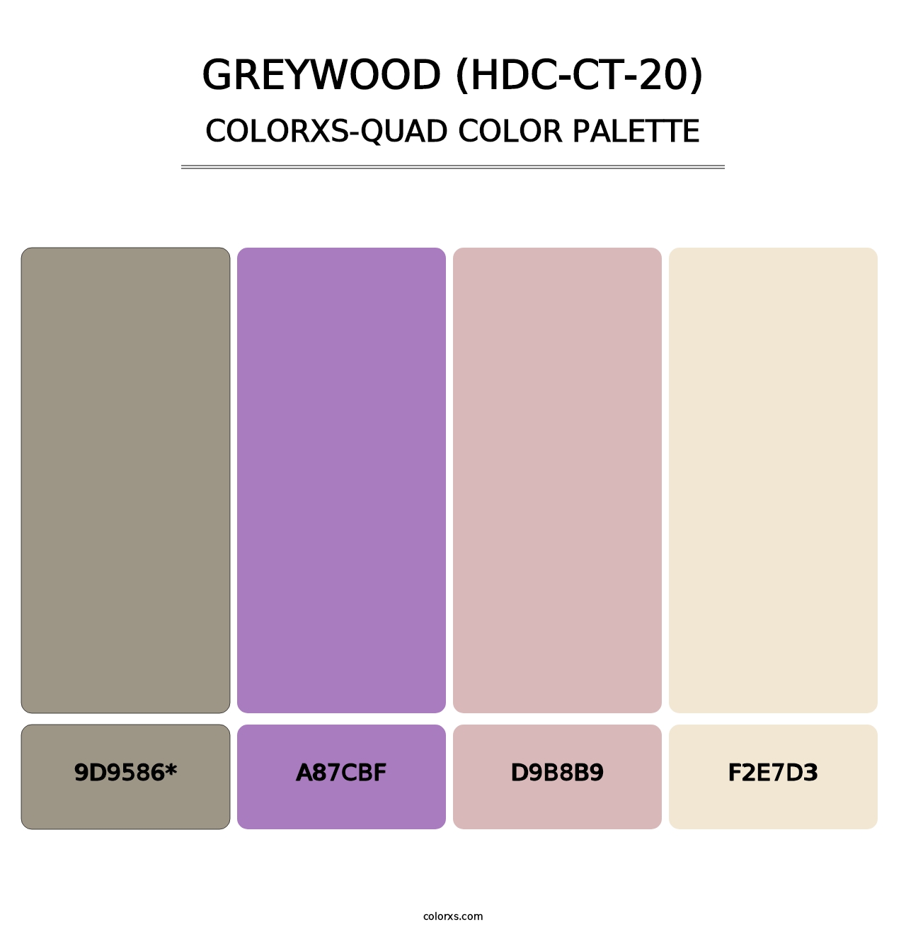 Greywood (HDC-CT-20) - Colorxs Quad Palette