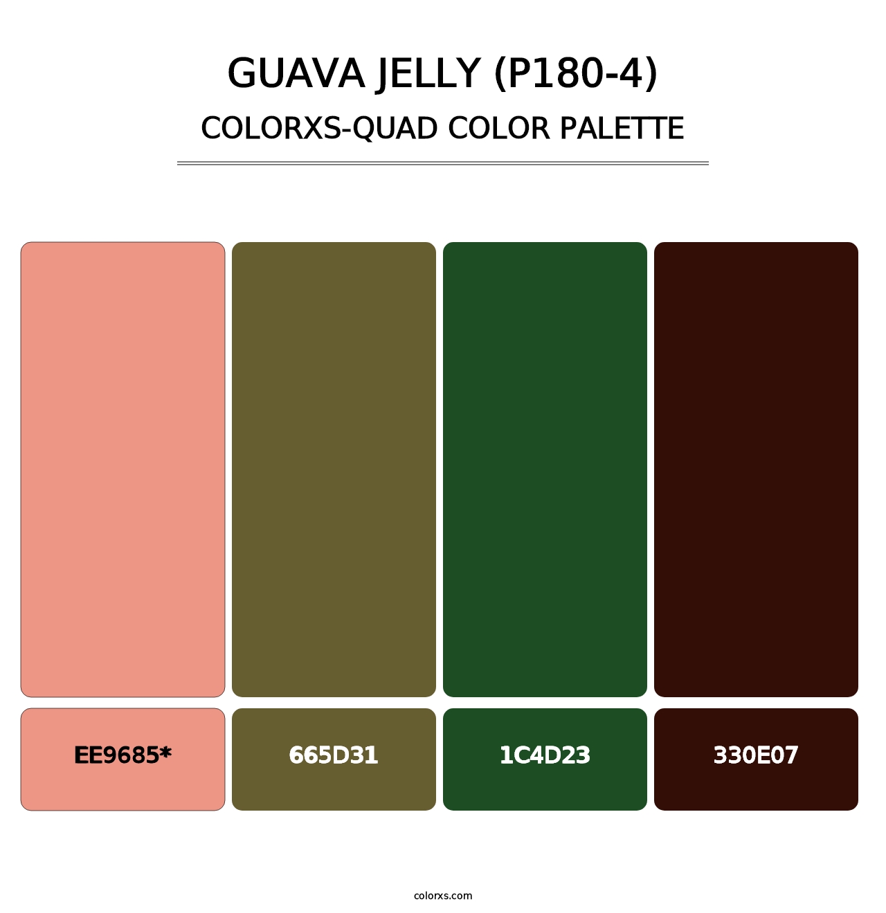 Guava Jelly (P180-4) - Colorxs Quad Palette