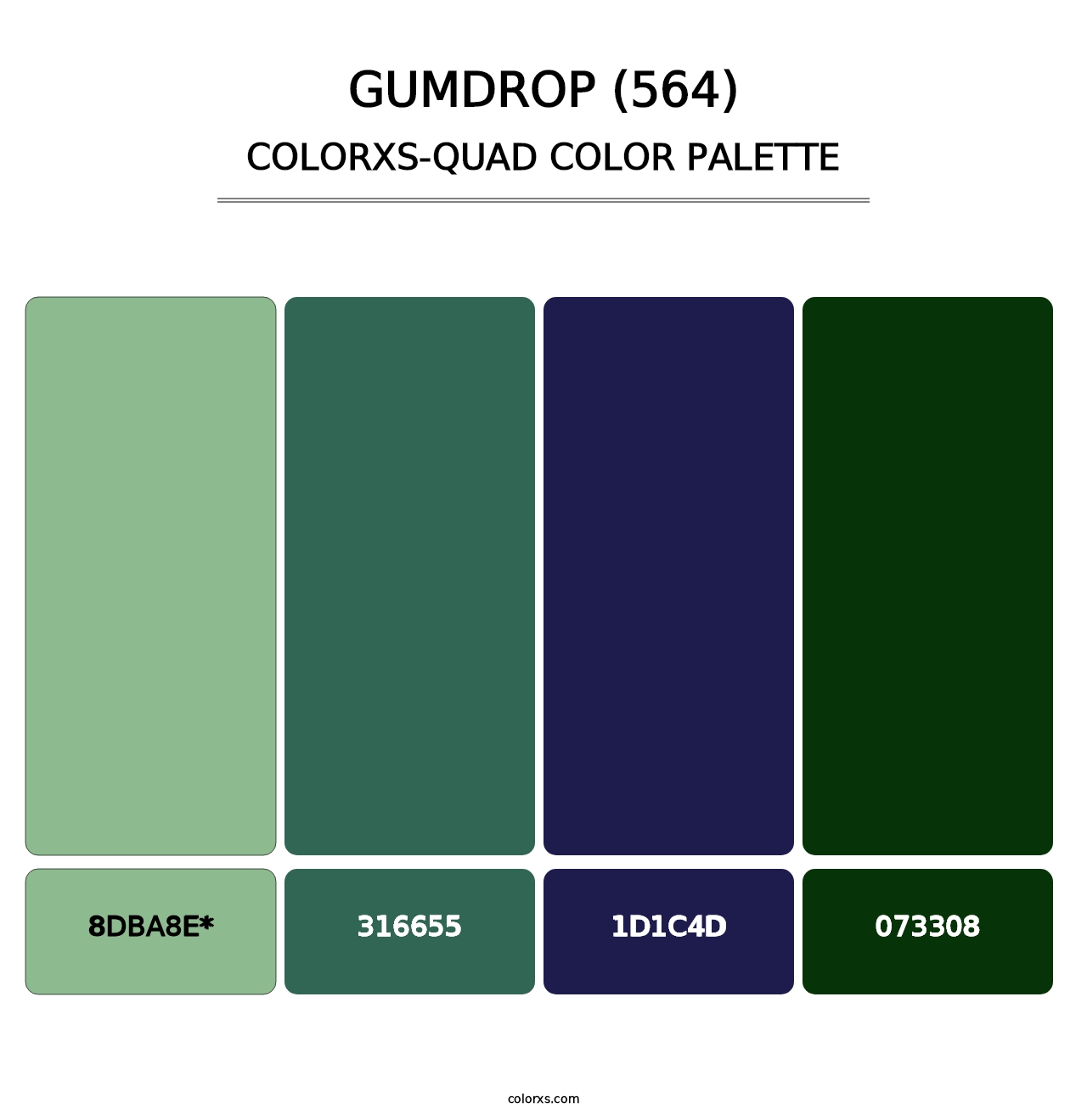 Gumdrop (564) - Colorxs Quad Palette