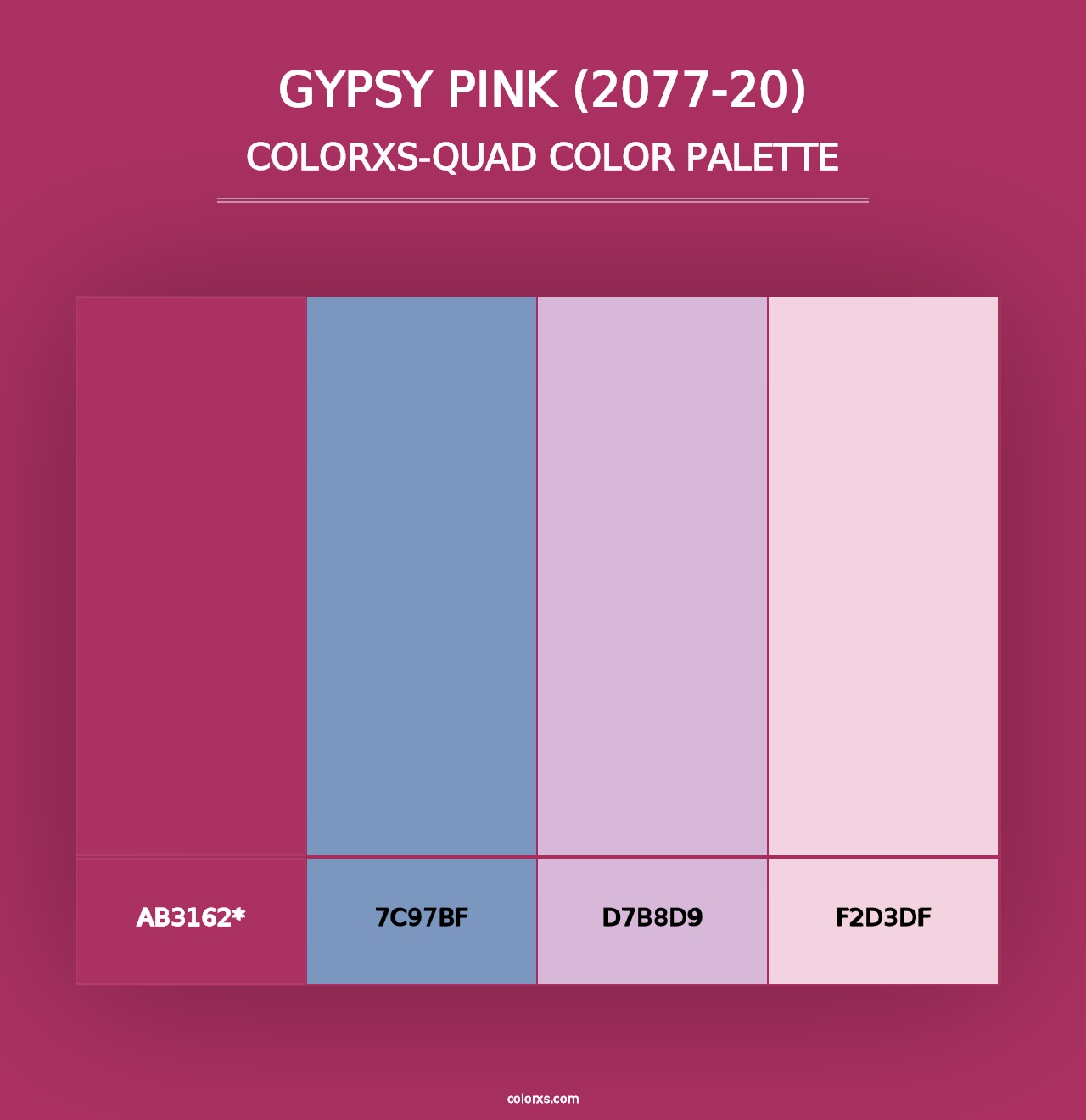 Gypsy Pink (2077-20) - Colorxs Quad Palette