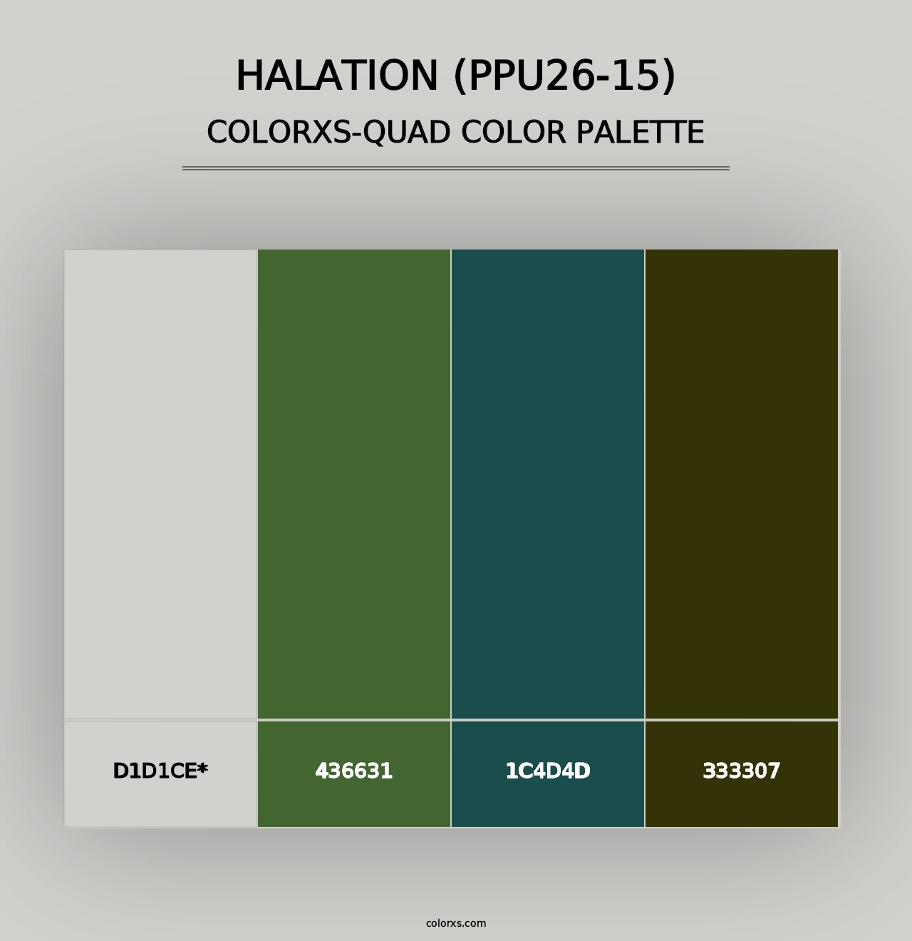 Halation (PPU26-15) - Colorxs Quad Palette