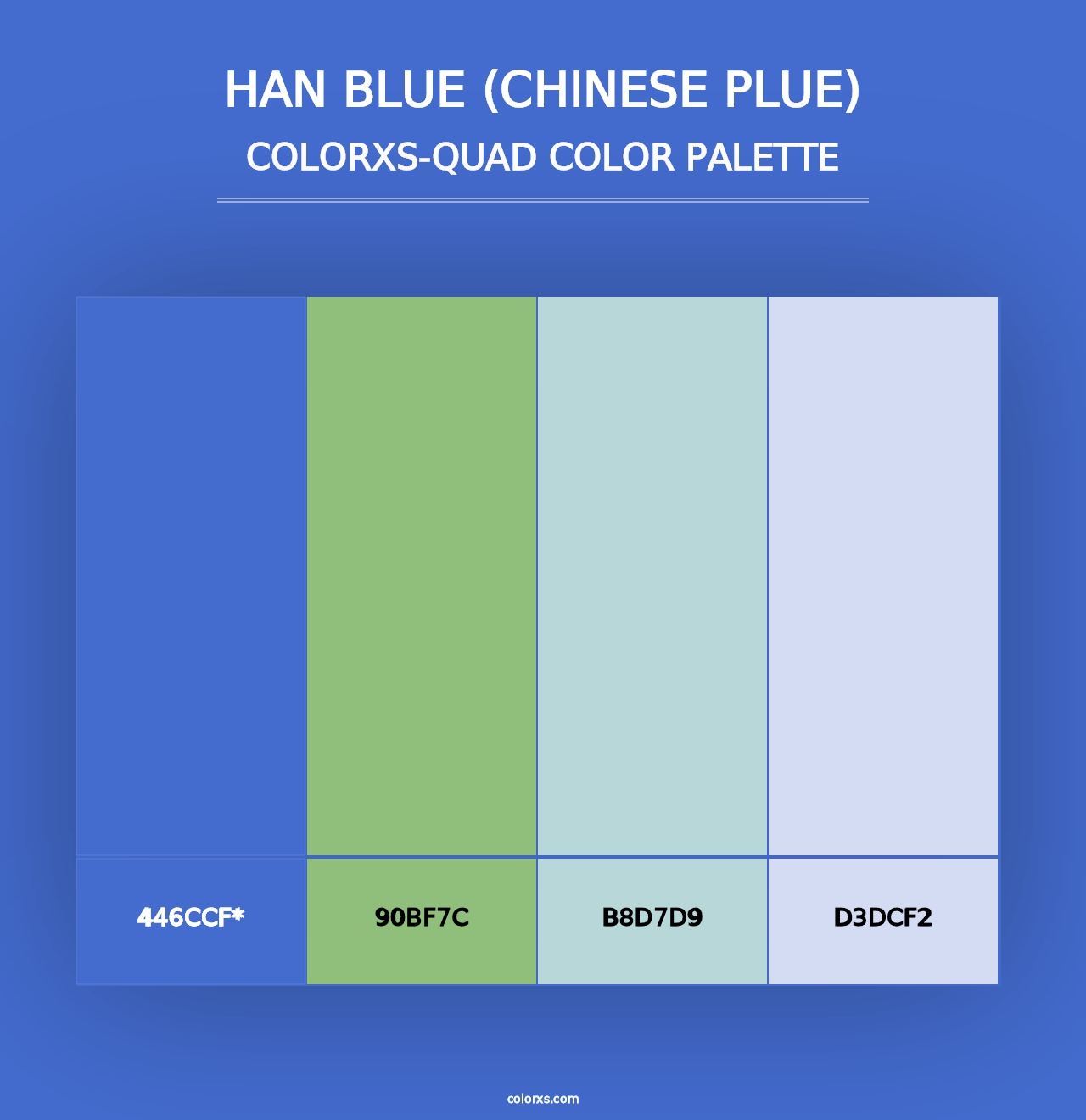 Han Blue (Chinese Plue) - Colorxs Quad Palette