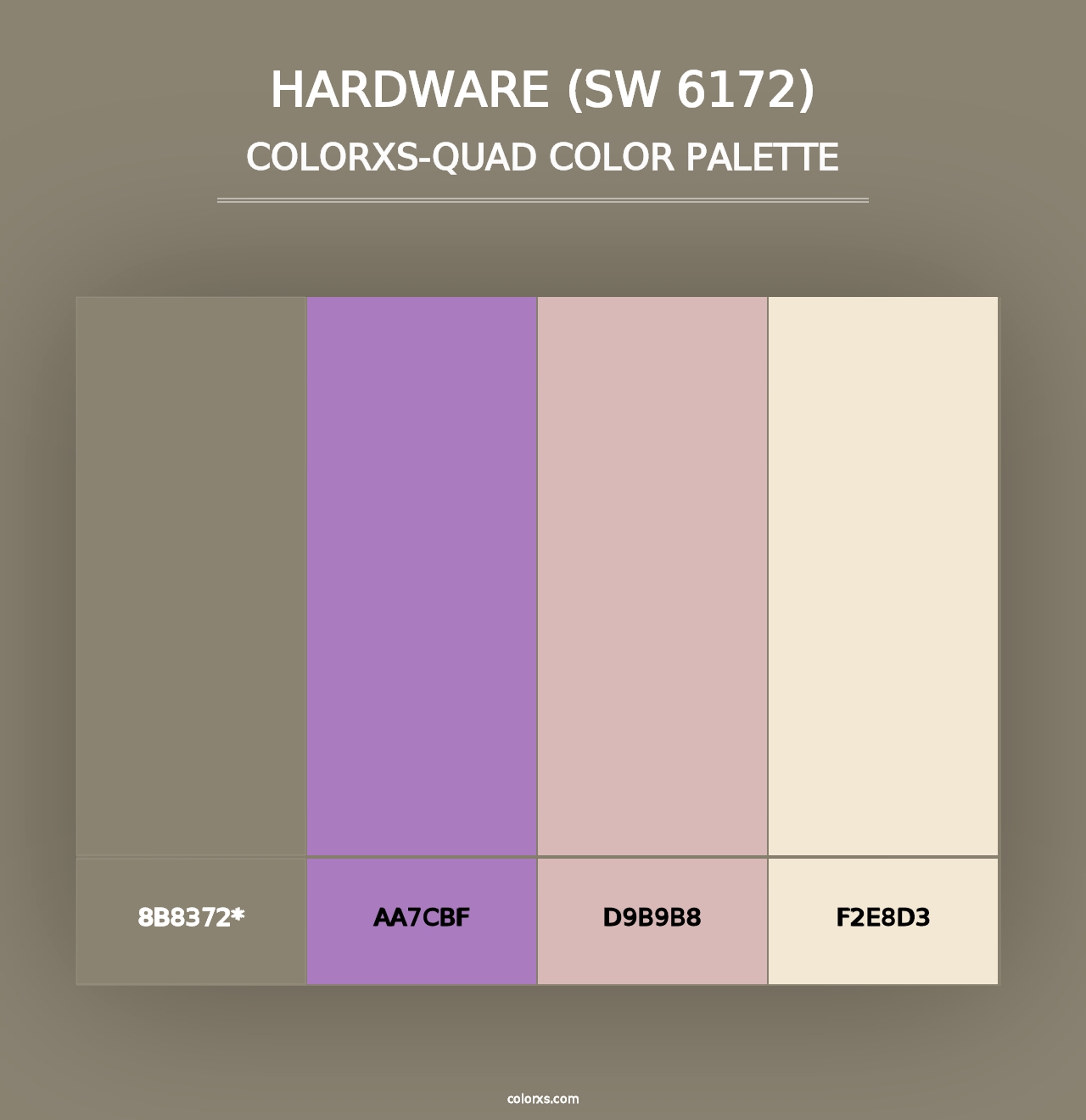 Hardware (SW 6172) - Colorxs Quad Palette