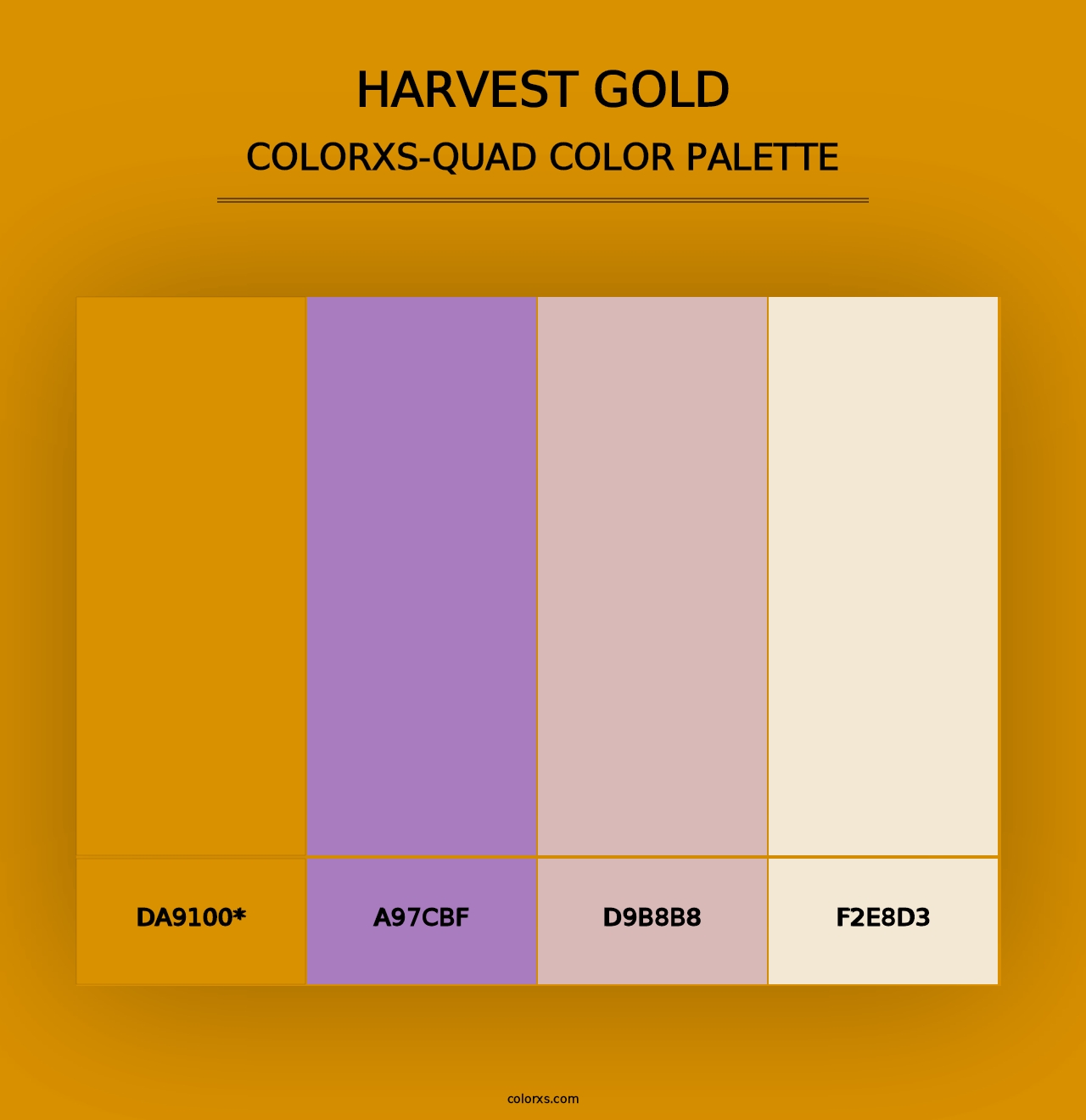 Harvest Gold - Colorxs Quad Palette