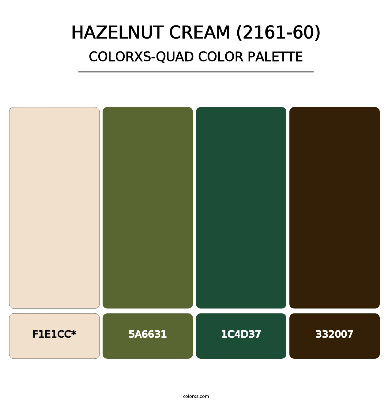 Hazelnut Cream (2161-60) - Colorxs Quad Palette