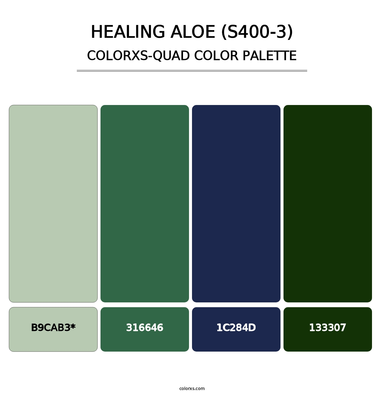 Healing Aloe (S400-3) - Colorxs Quad Palette