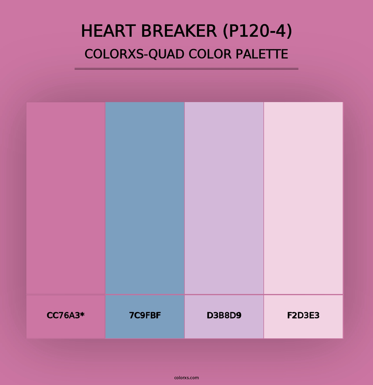 Heart Breaker (P120-4) - Colorxs Quad Palette