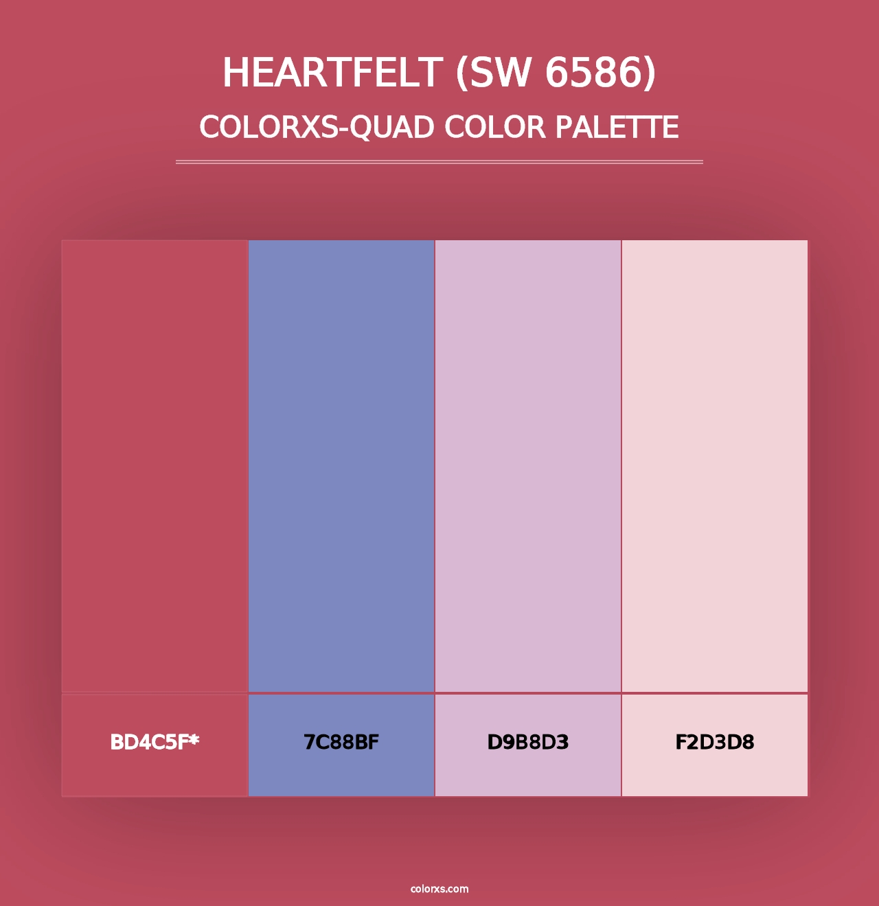 Heartfelt (SW 6586) - Colorxs Quad Palette