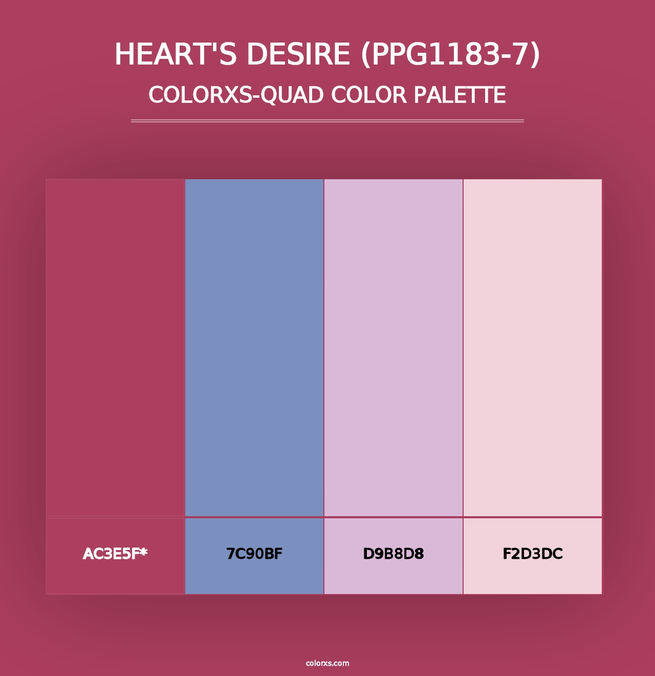 Heart's Desire (PPG1183-7) - Colorxs Quad Palette