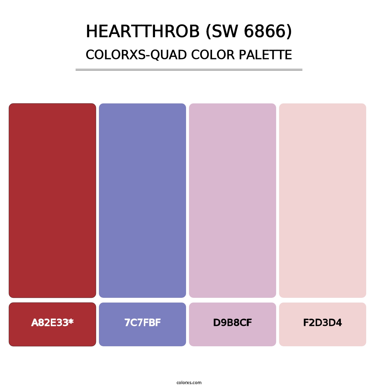 Heartthrob (SW 6866) - Colorxs Quad Palette