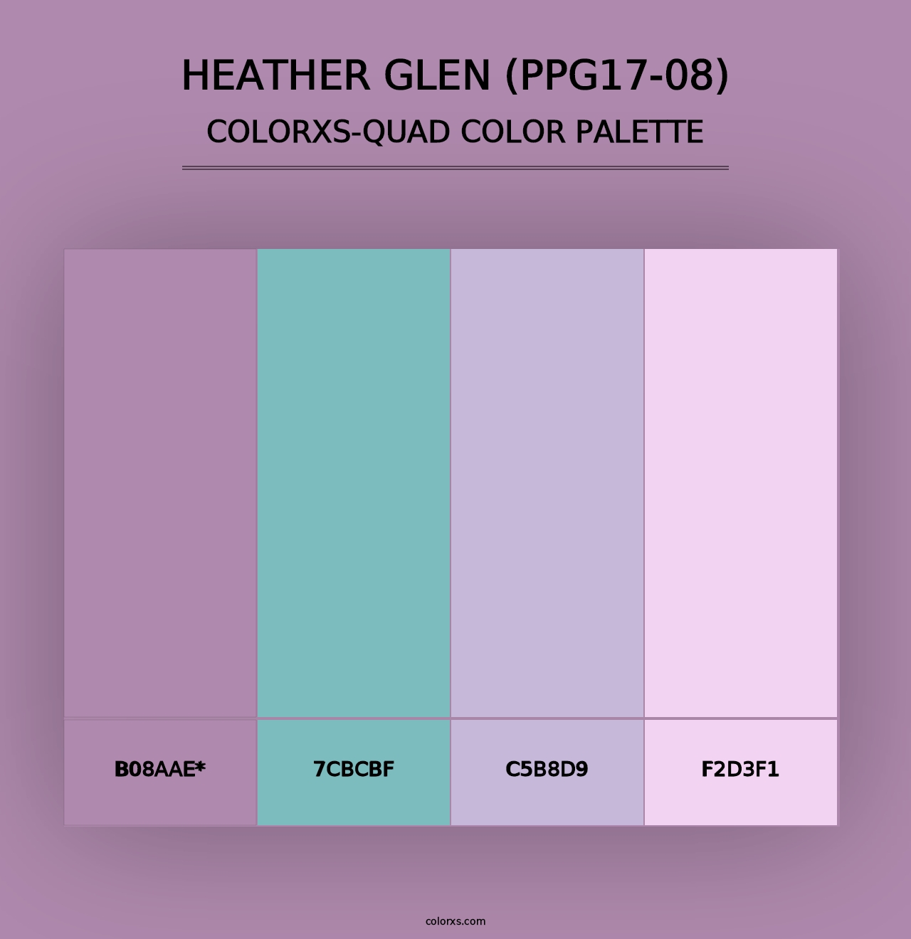 Heather Glen (PPG17-08) - Colorxs Quad Palette