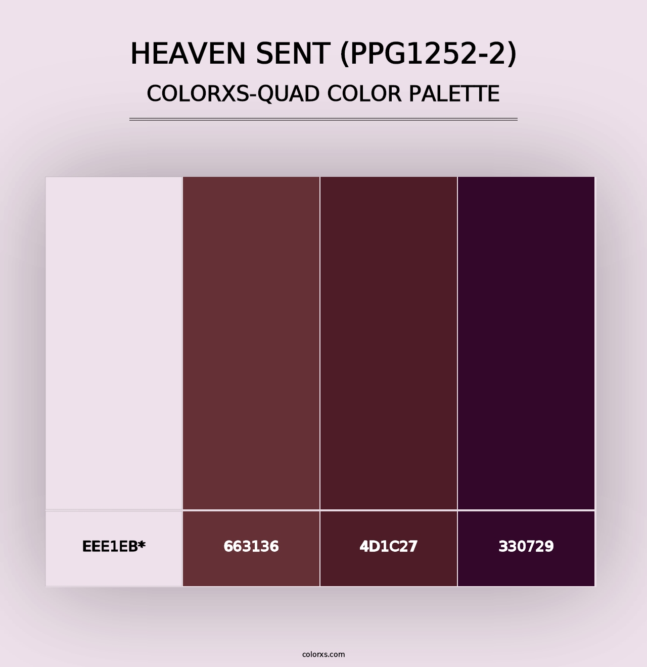 Heaven Sent (PPG1252-2) - Colorxs Quad Palette