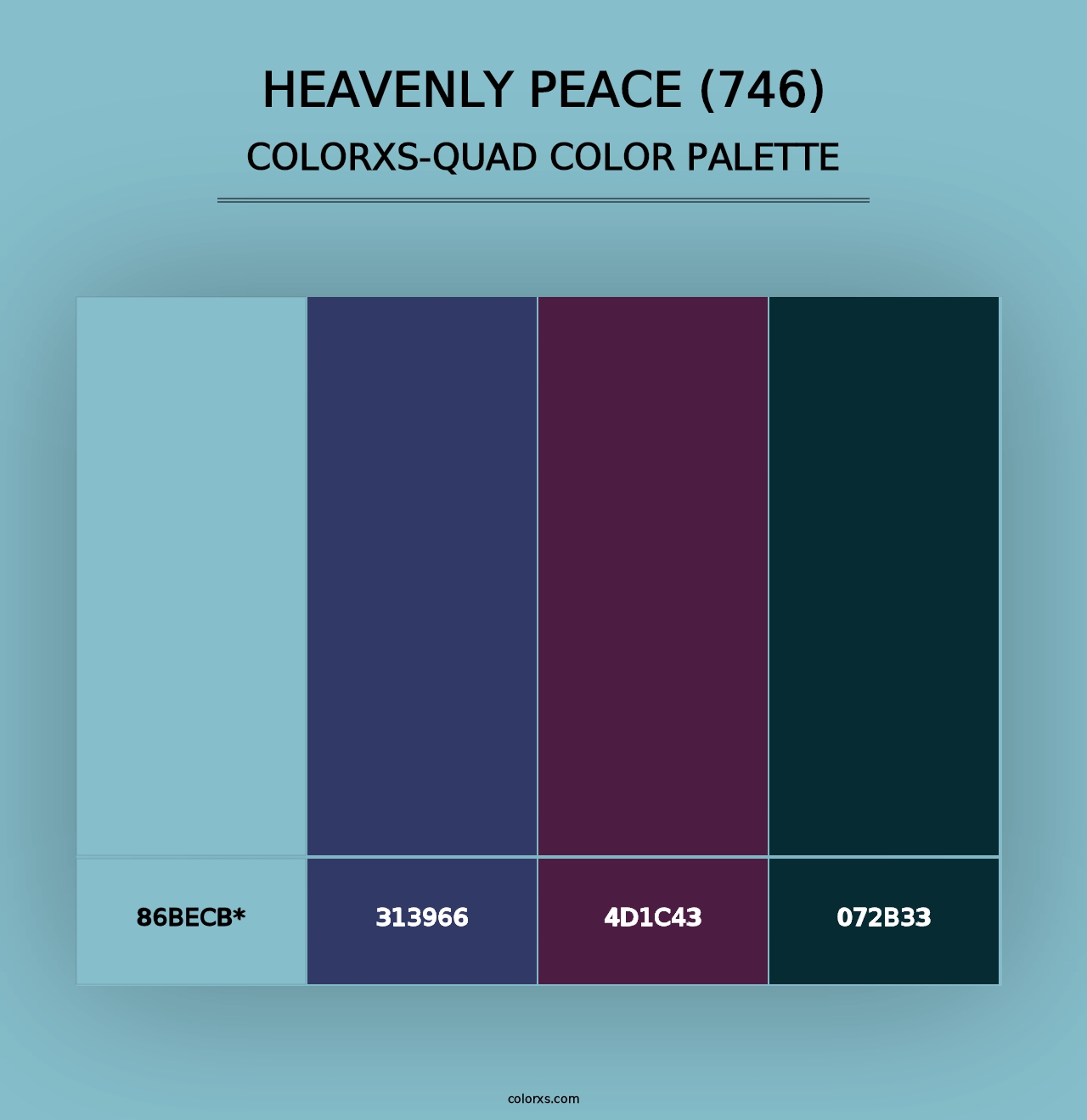 Heavenly Peace (746) - Colorxs Quad Palette