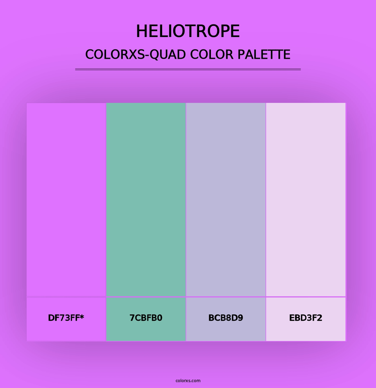 Heliotrope - Colorxs Quad Palette