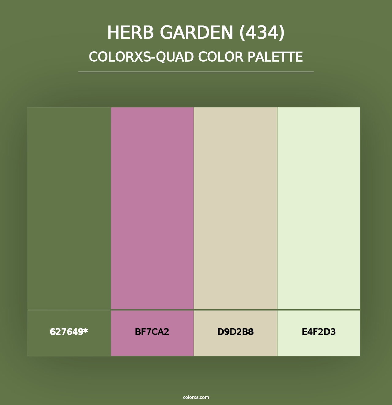 Herb Garden (434) - Colorxs Quad Palette