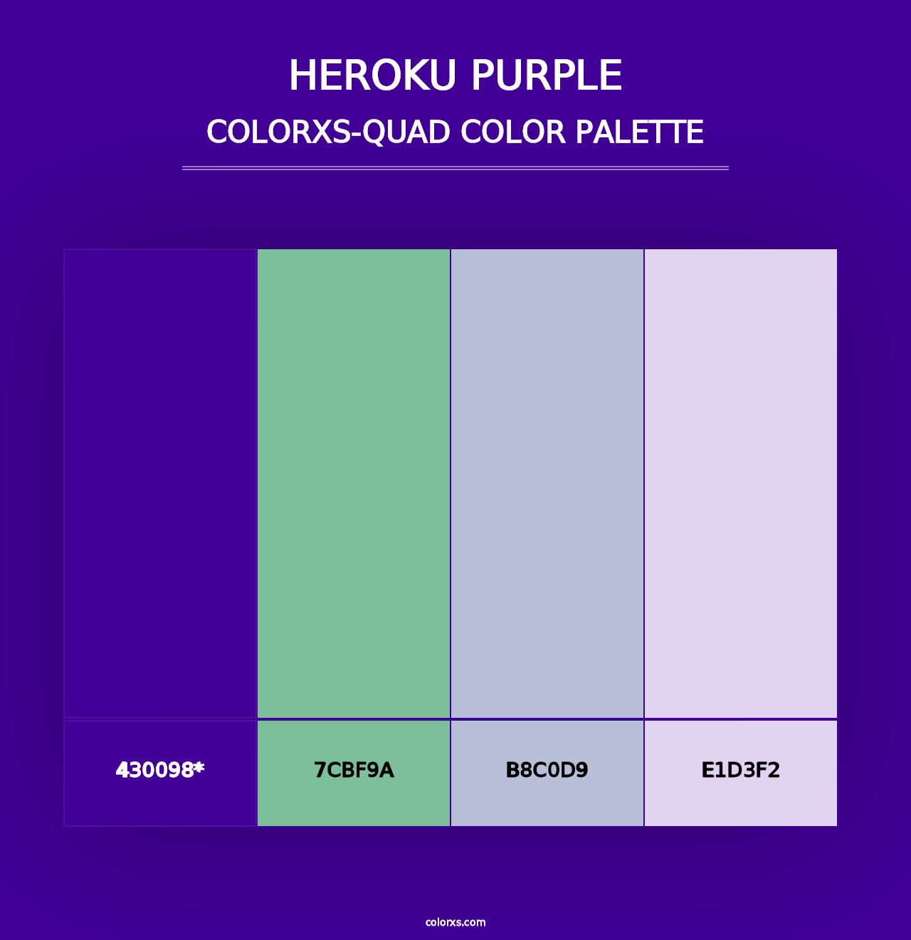 Heroku Purple - Colorxs Quad Palette