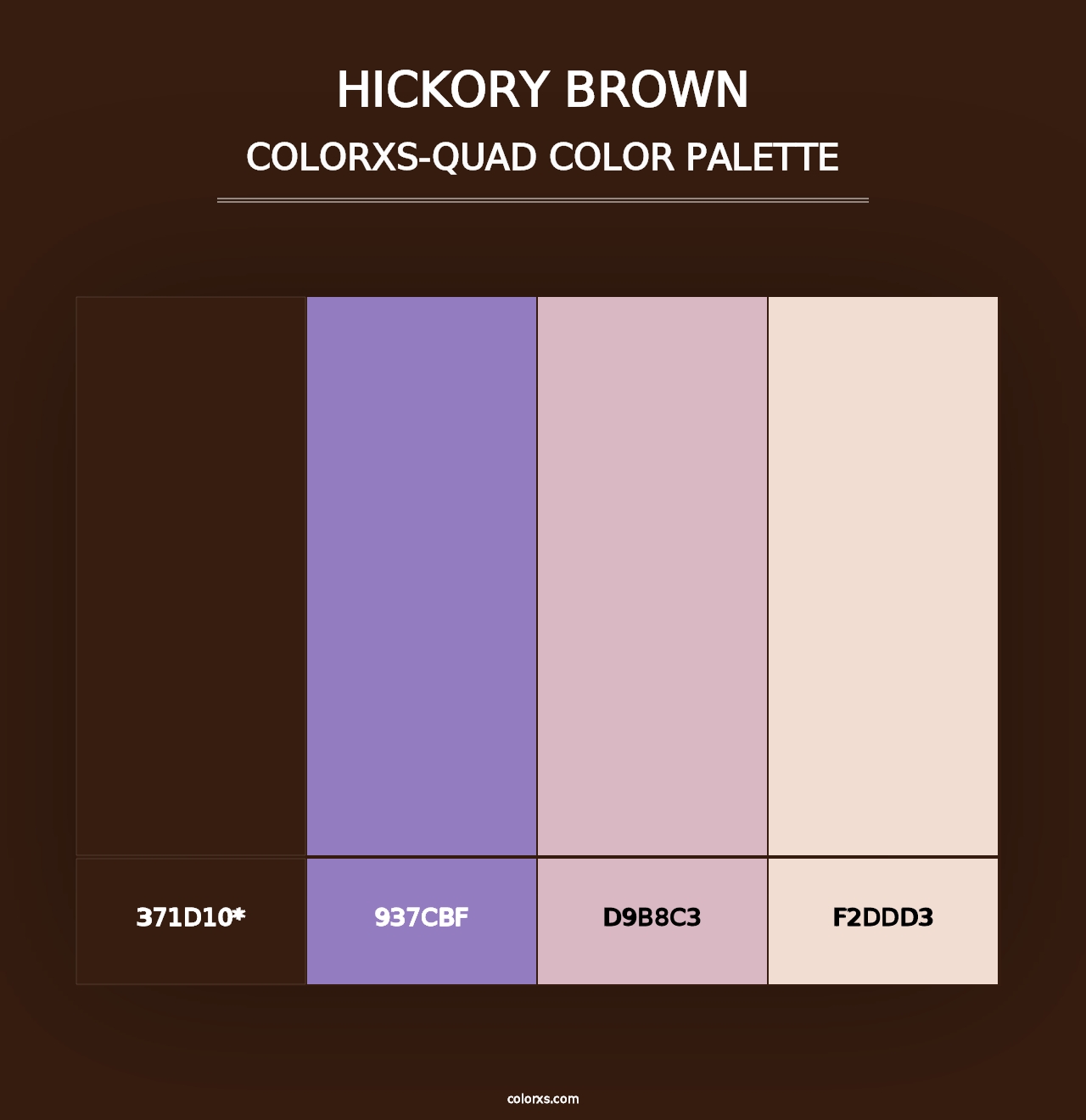 Hickory Brown - Colorxs Quad Palette