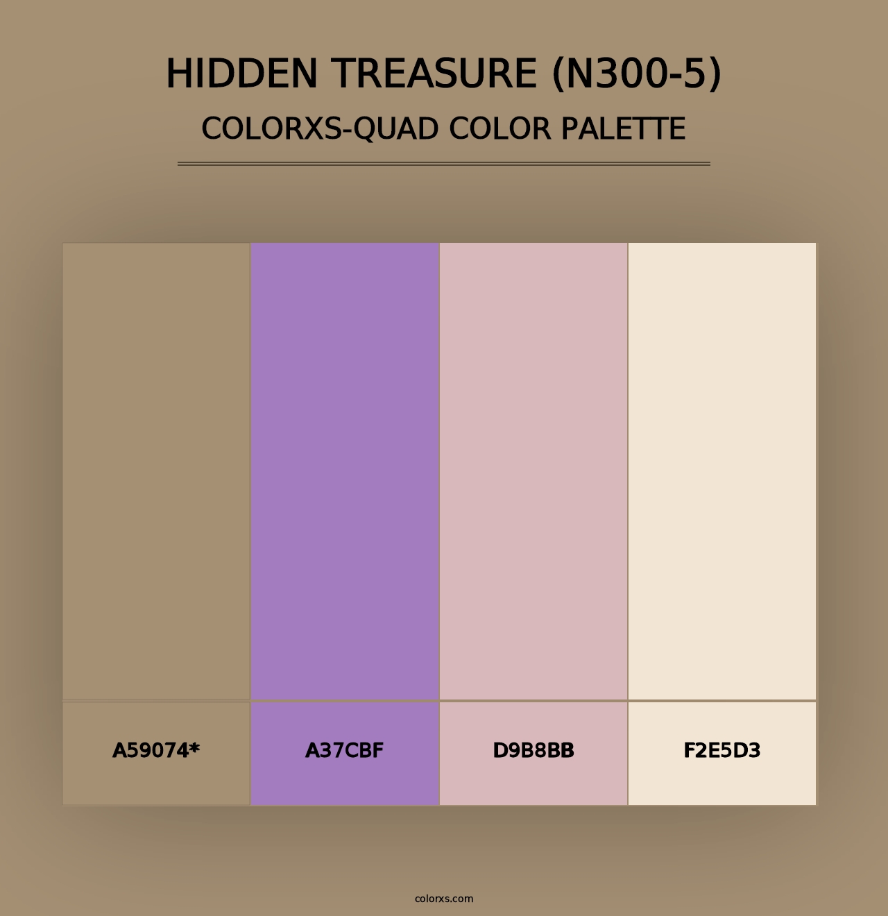 Hidden Treasure (N300-5) - Colorxs Quad Palette