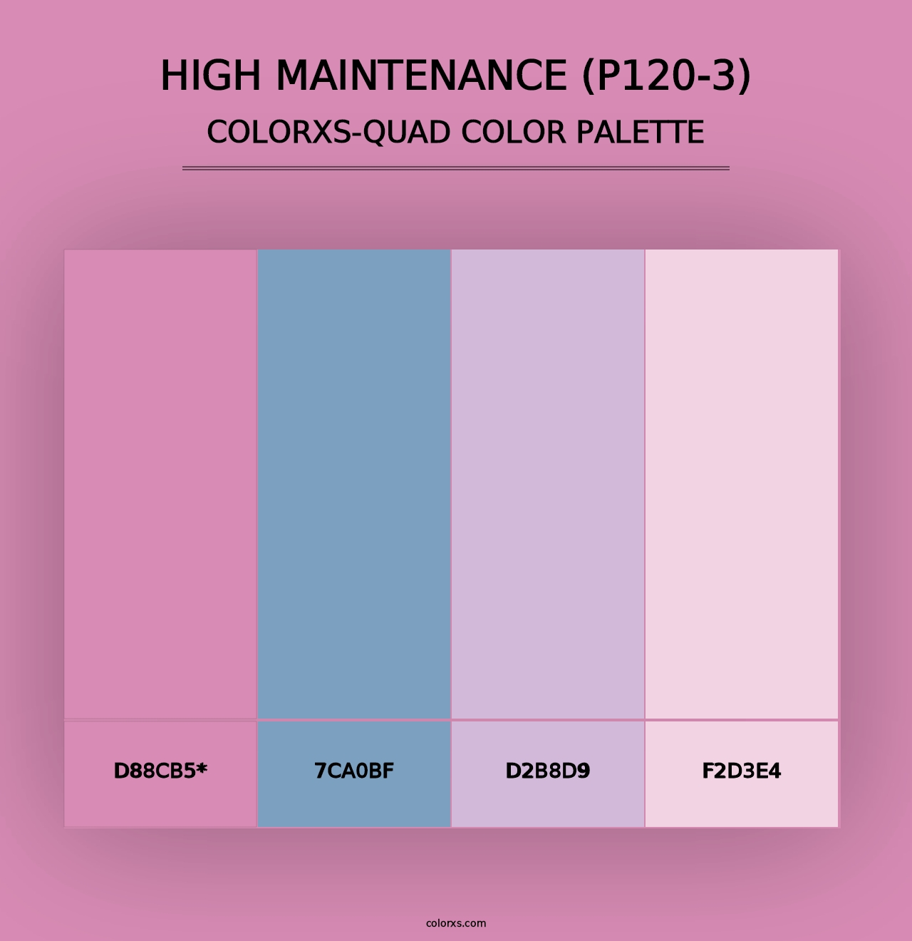 High Maintenance (P120-3) - Colorxs Quad Palette