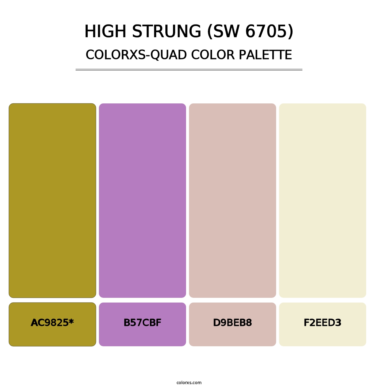 High Strung (SW 6705) - Colorxs Quad Palette