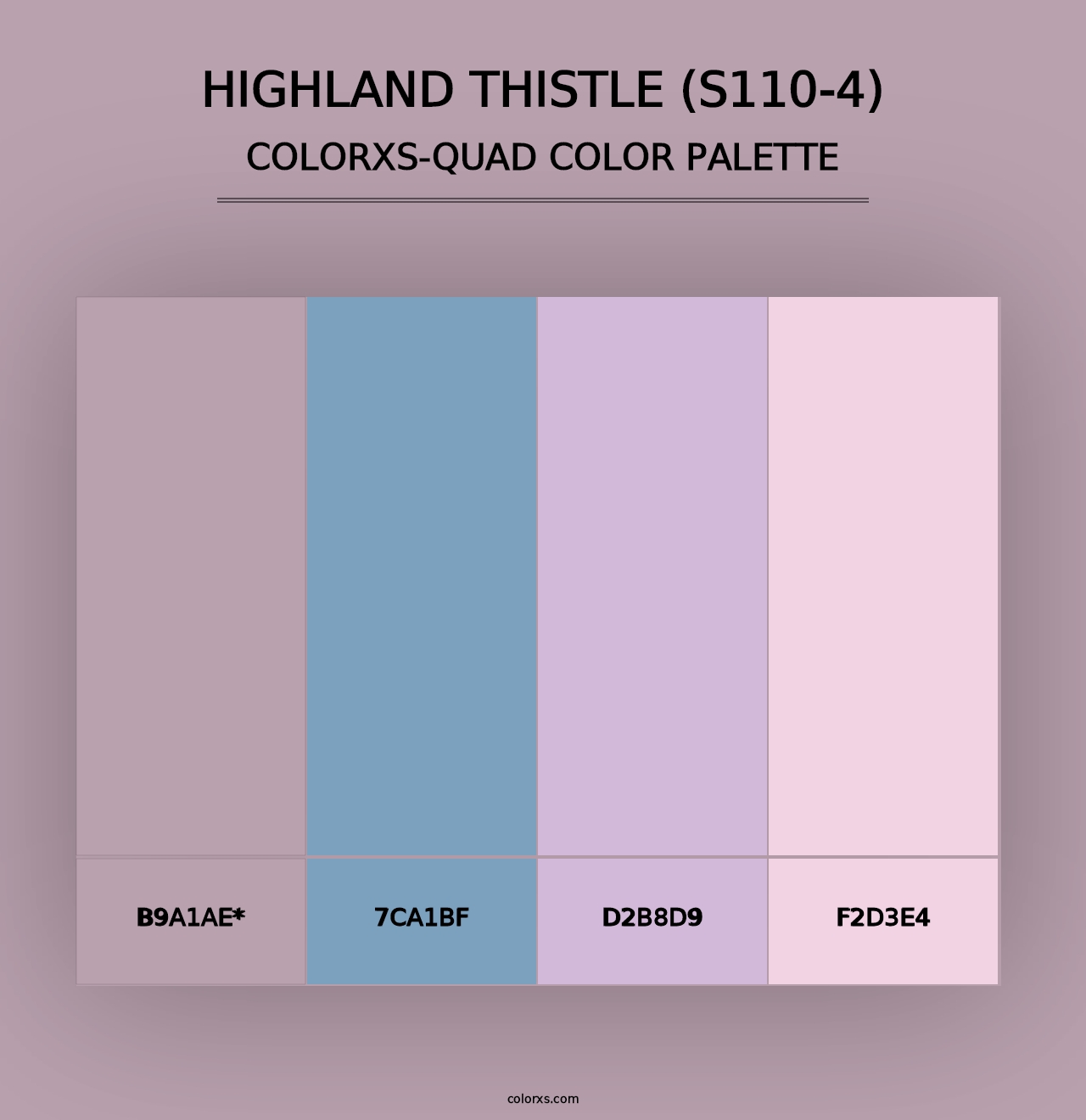 Highland Thistle (S110-4) - Colorxs Quad Palette