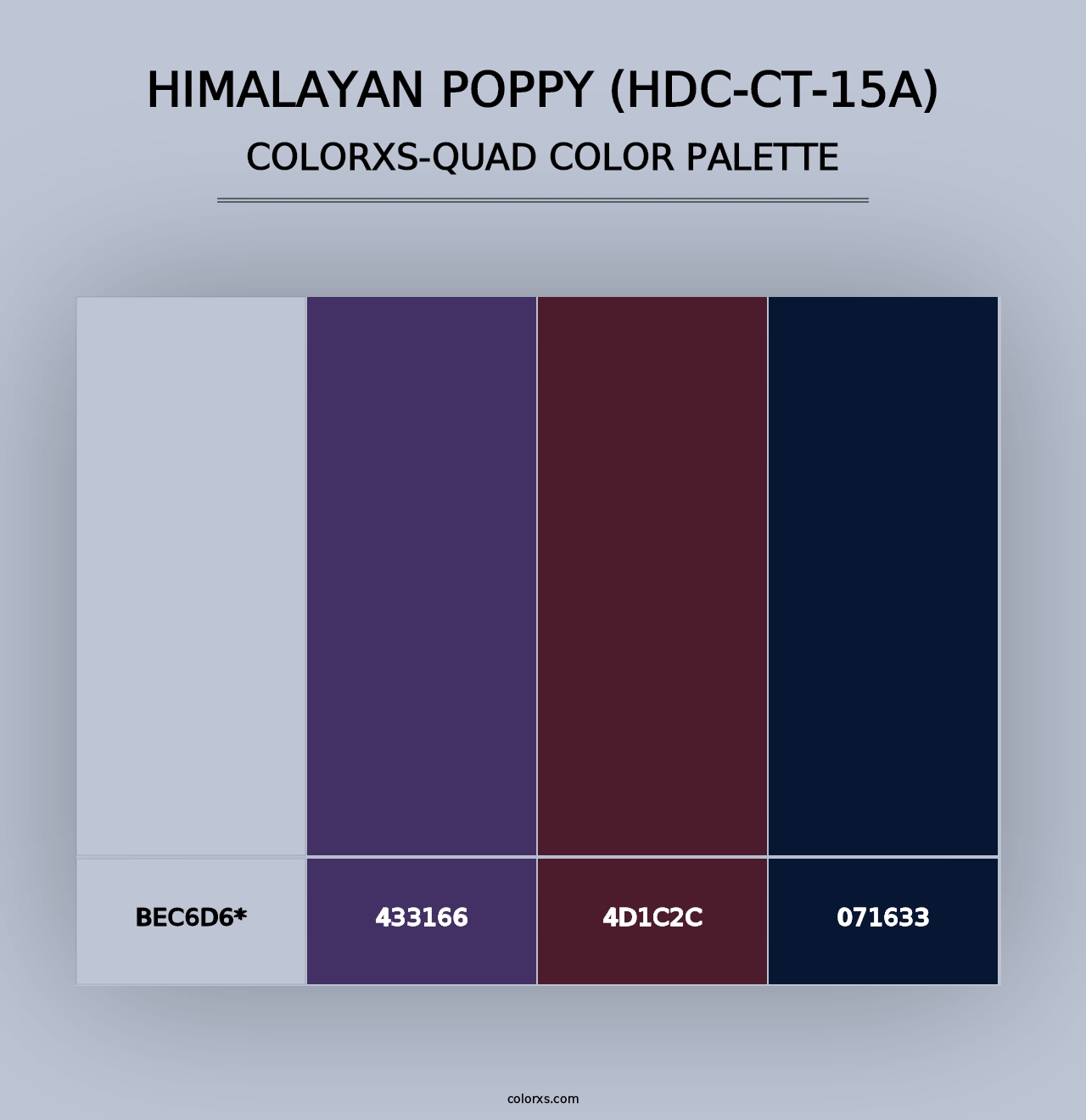 Himalayan Poppy (HDC-CT-15A) - Colorxs Quad Palette