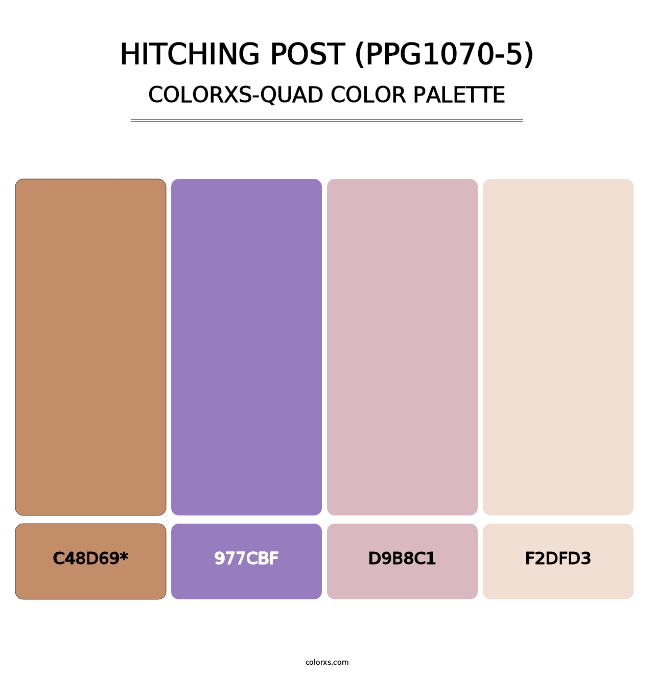 Hitching Post (PPG1070-5) - Colorxs Quad Palette